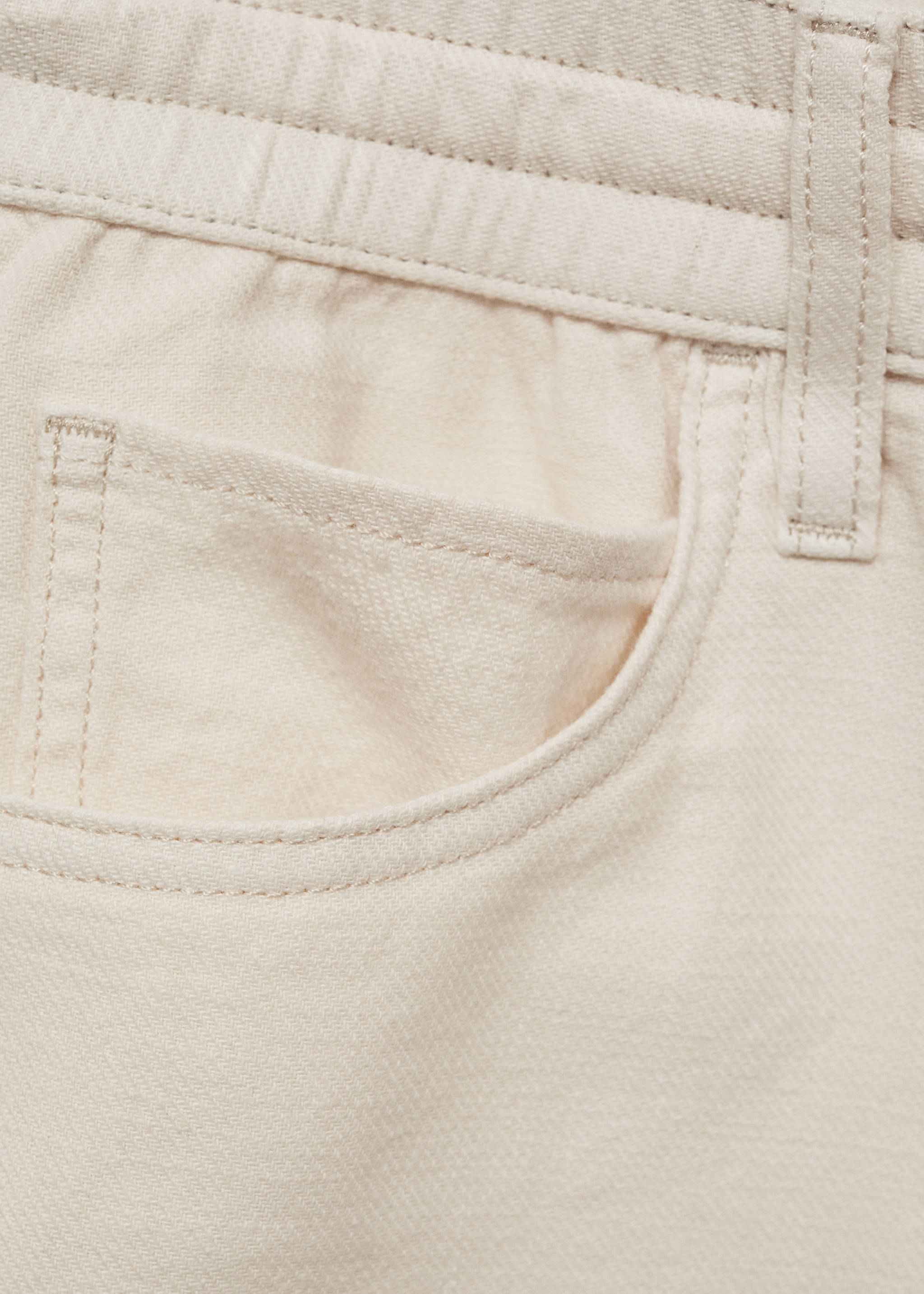Cotton shorts with drawstring - Details of the article 0