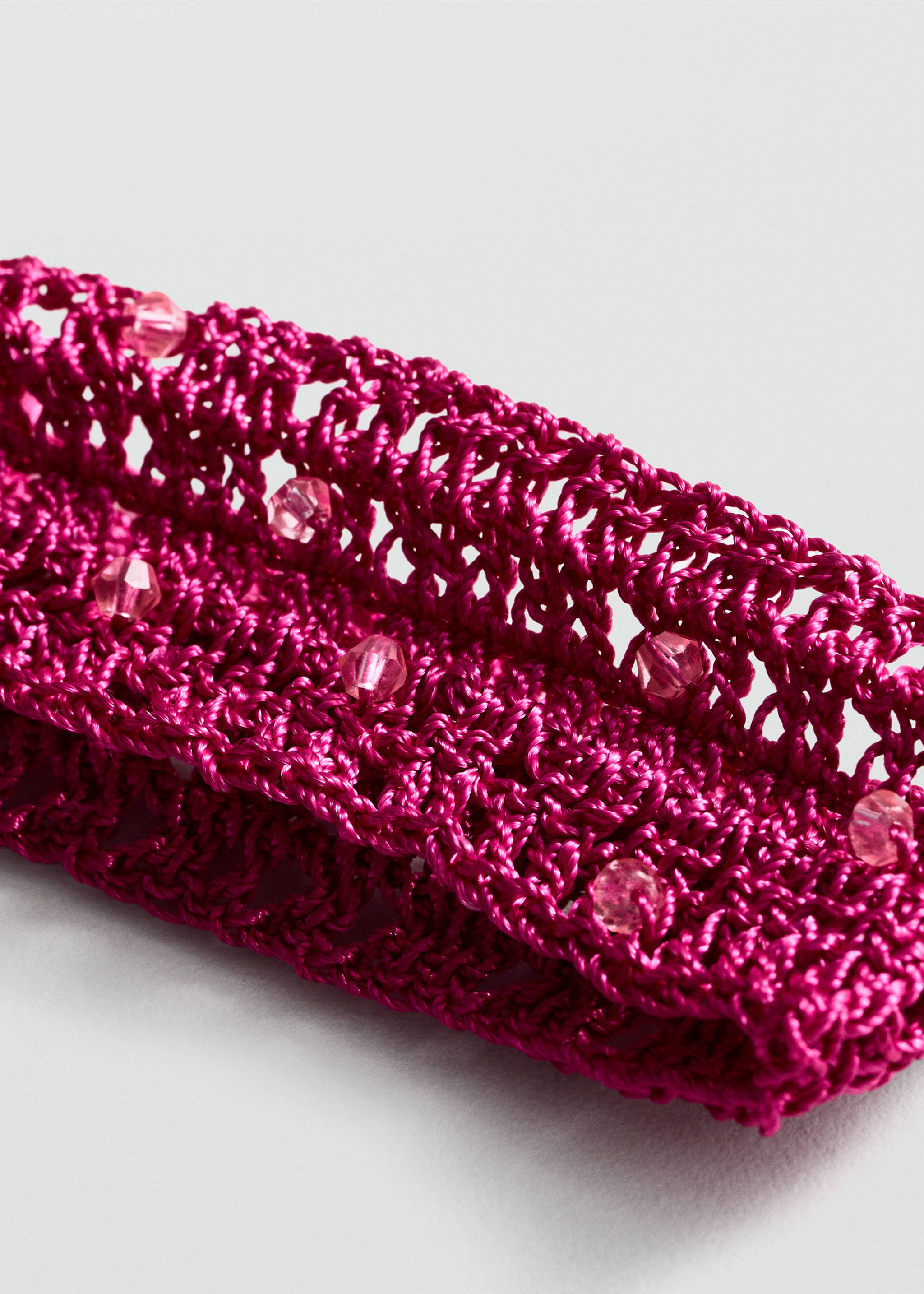 Crystal choker necklace - Medium plane, Fuchsia. Ref: 77040602-00.