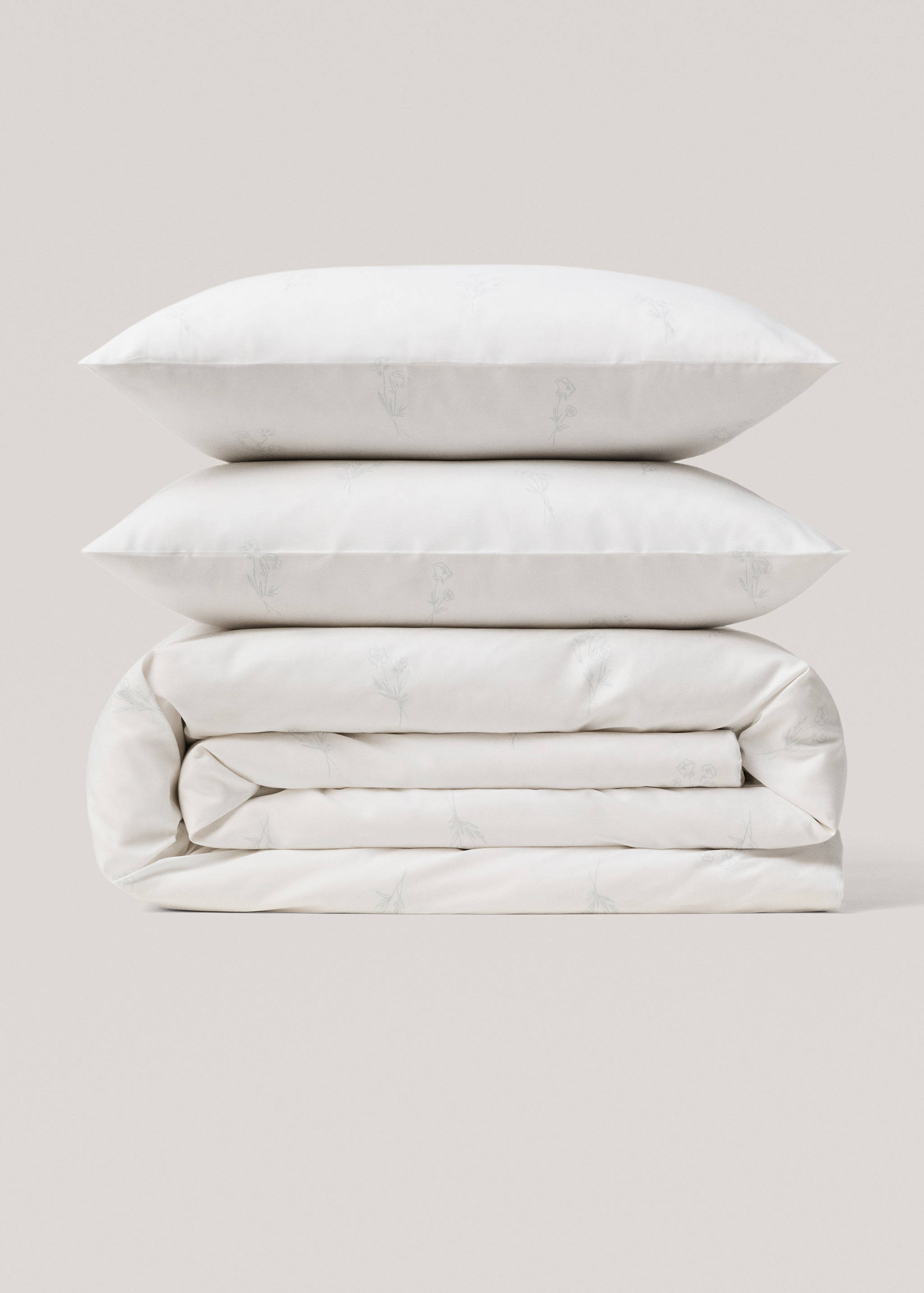 Geblümter Bettbezug für 90 cm Bett - Artikel ohne Model