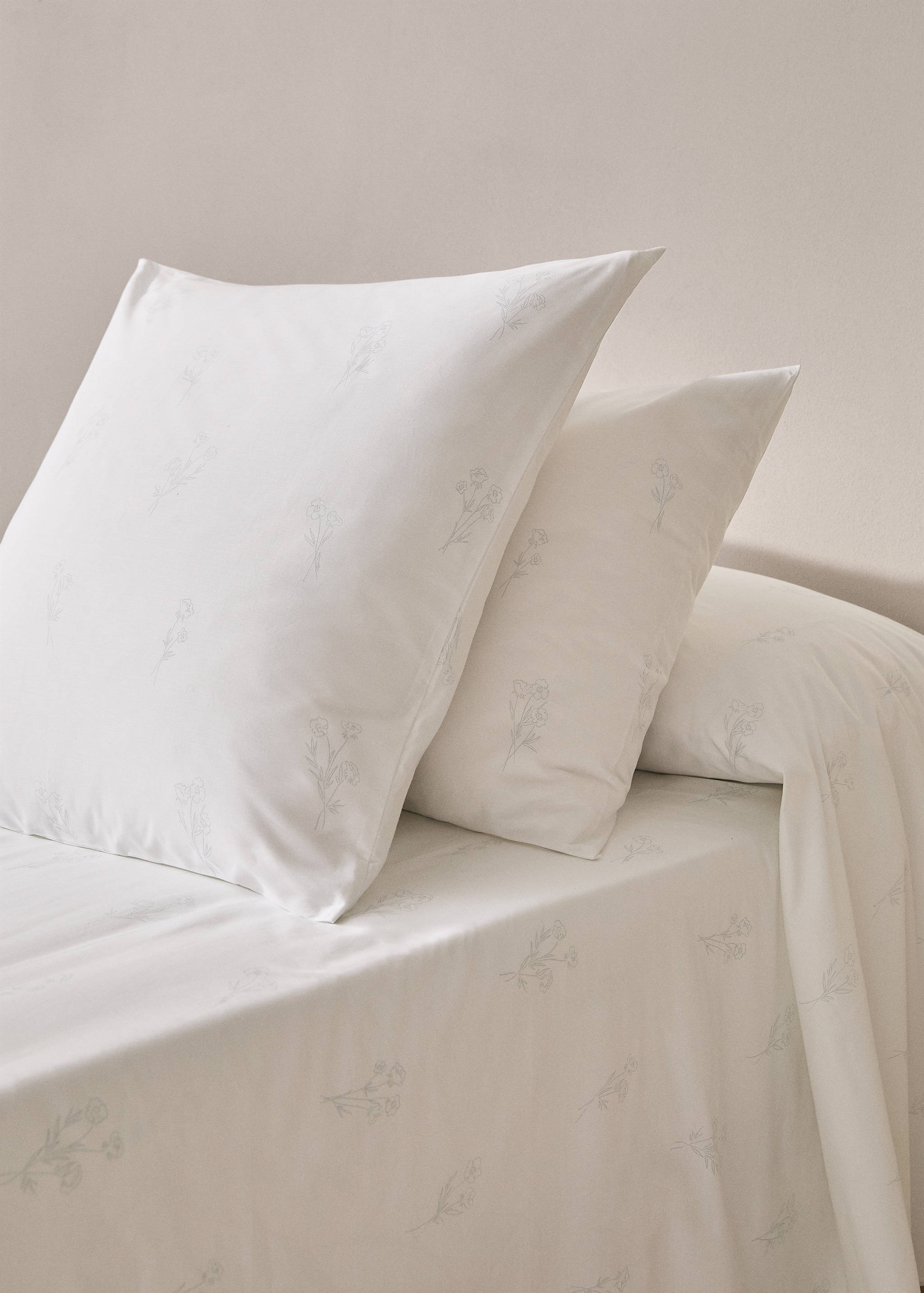 Floral pillow case 45x110cm - General plane