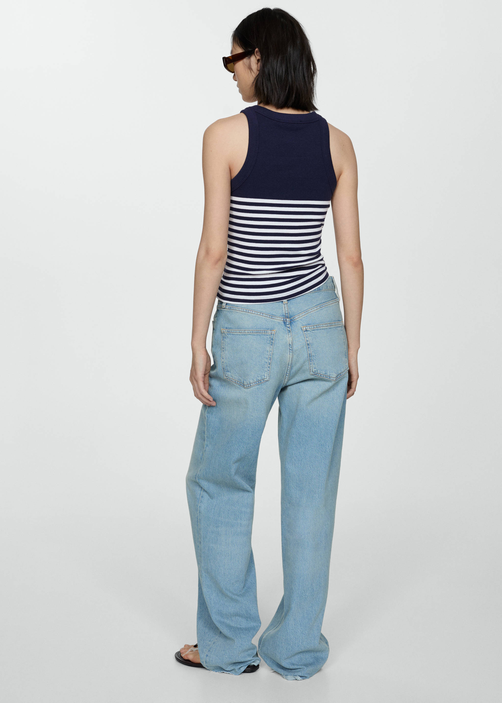 Top estampado rayas - Reverso del artículo