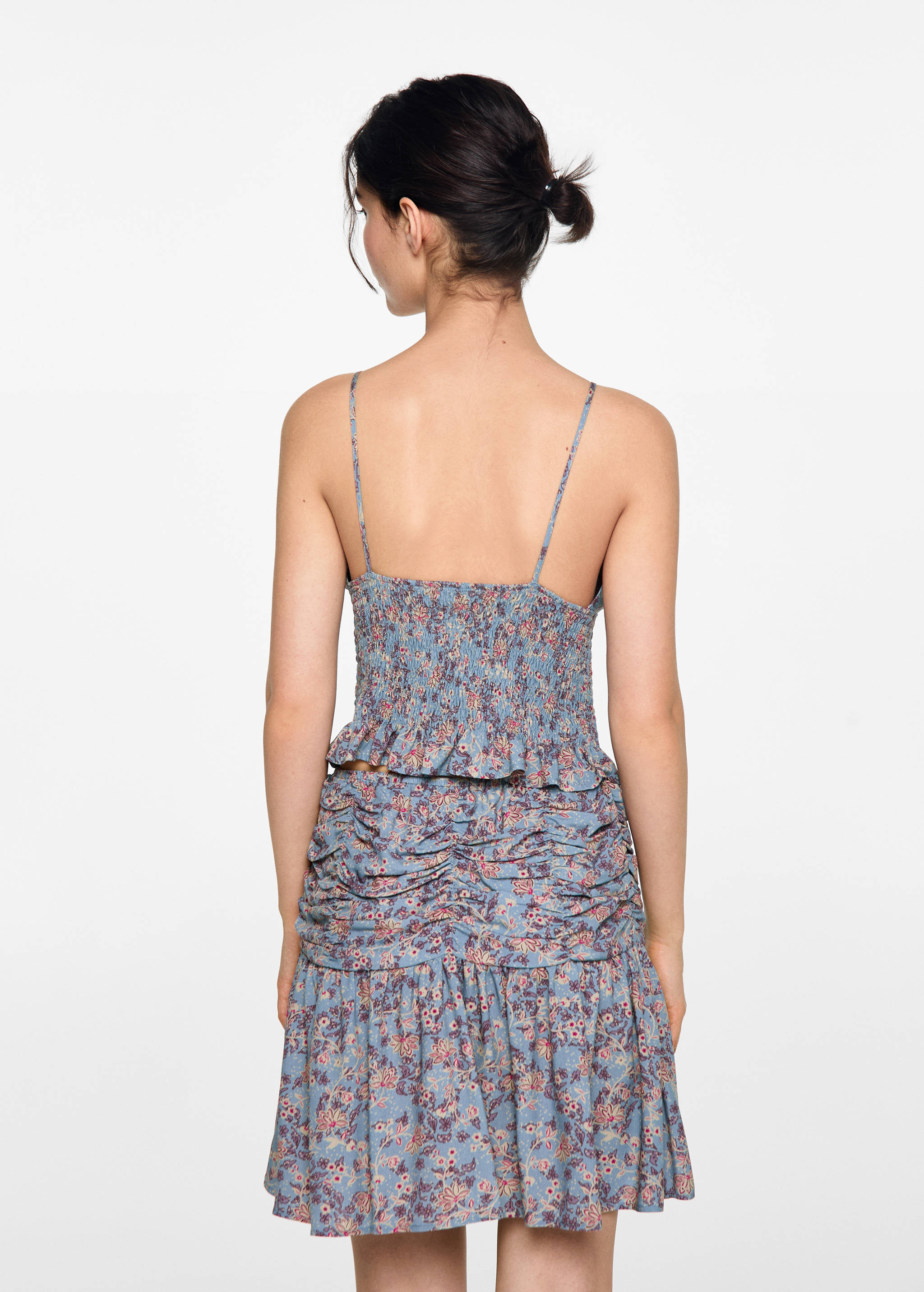 Floral print skirt - Reverse of the article