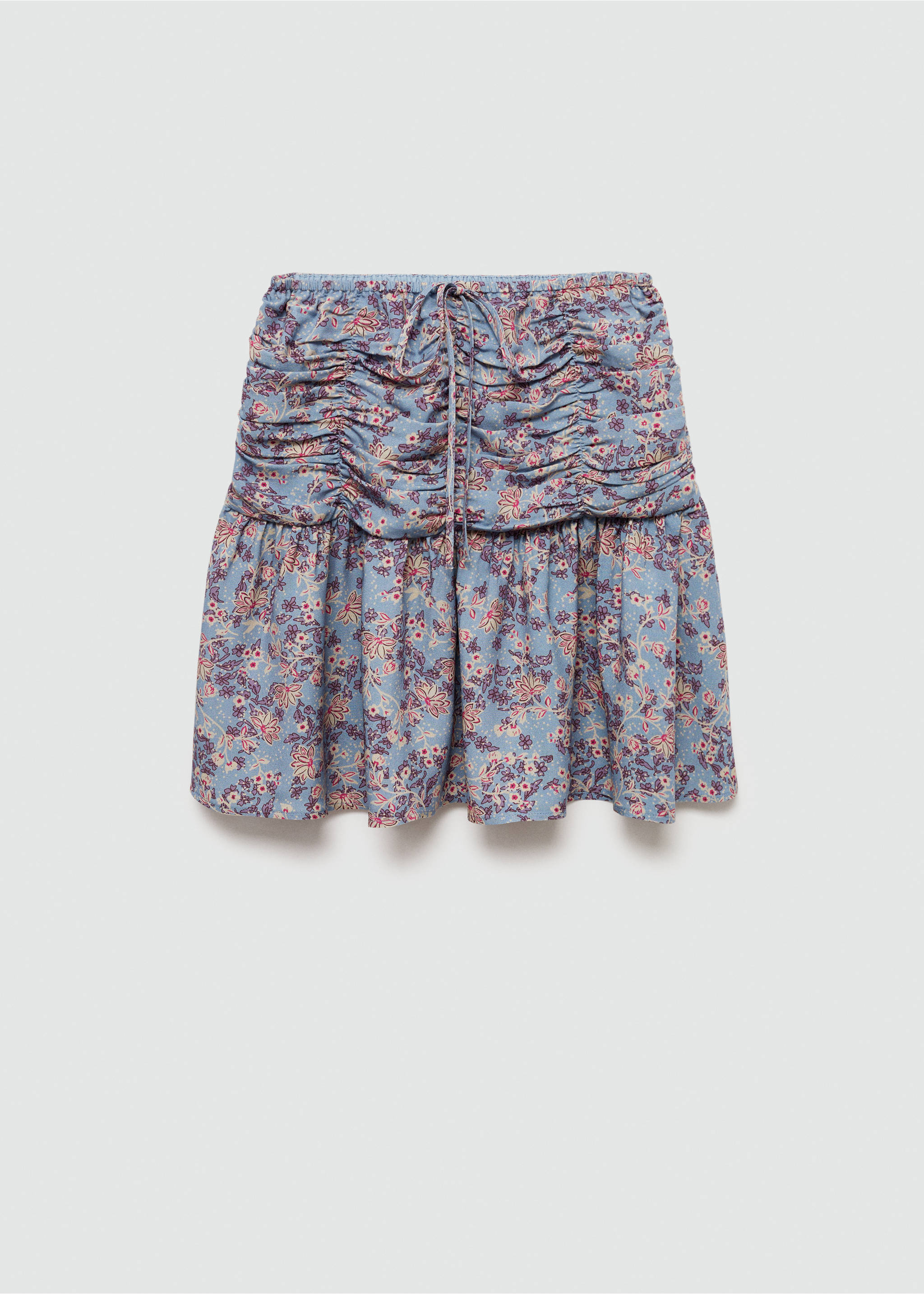 Falda estampado floral - Artículo sin modelo, Azul celeste. Ref: 77040640-00.