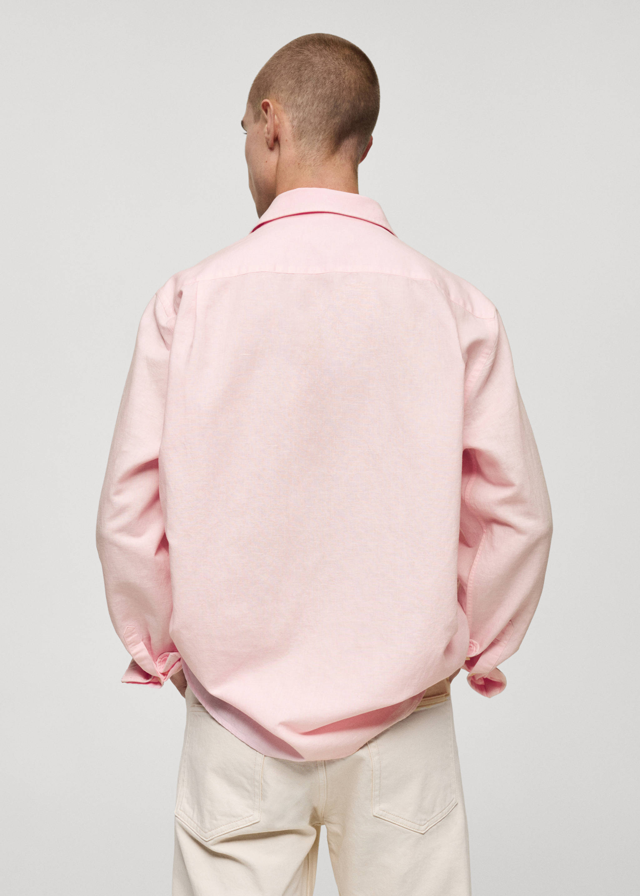Classic-fit linen-blend shirt - Reverse of the article
