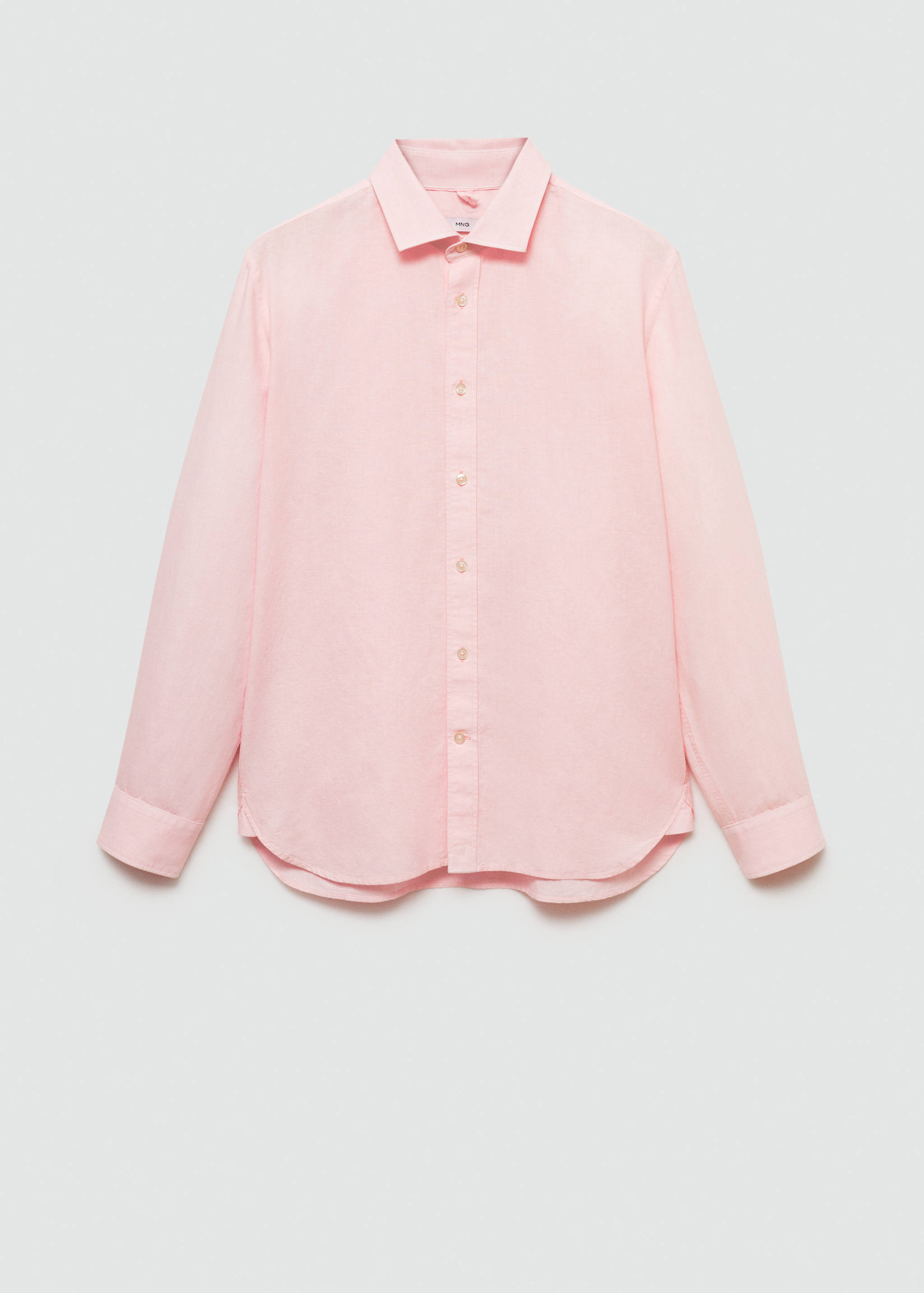 Classic-fit linen-blend shirt - Article without model