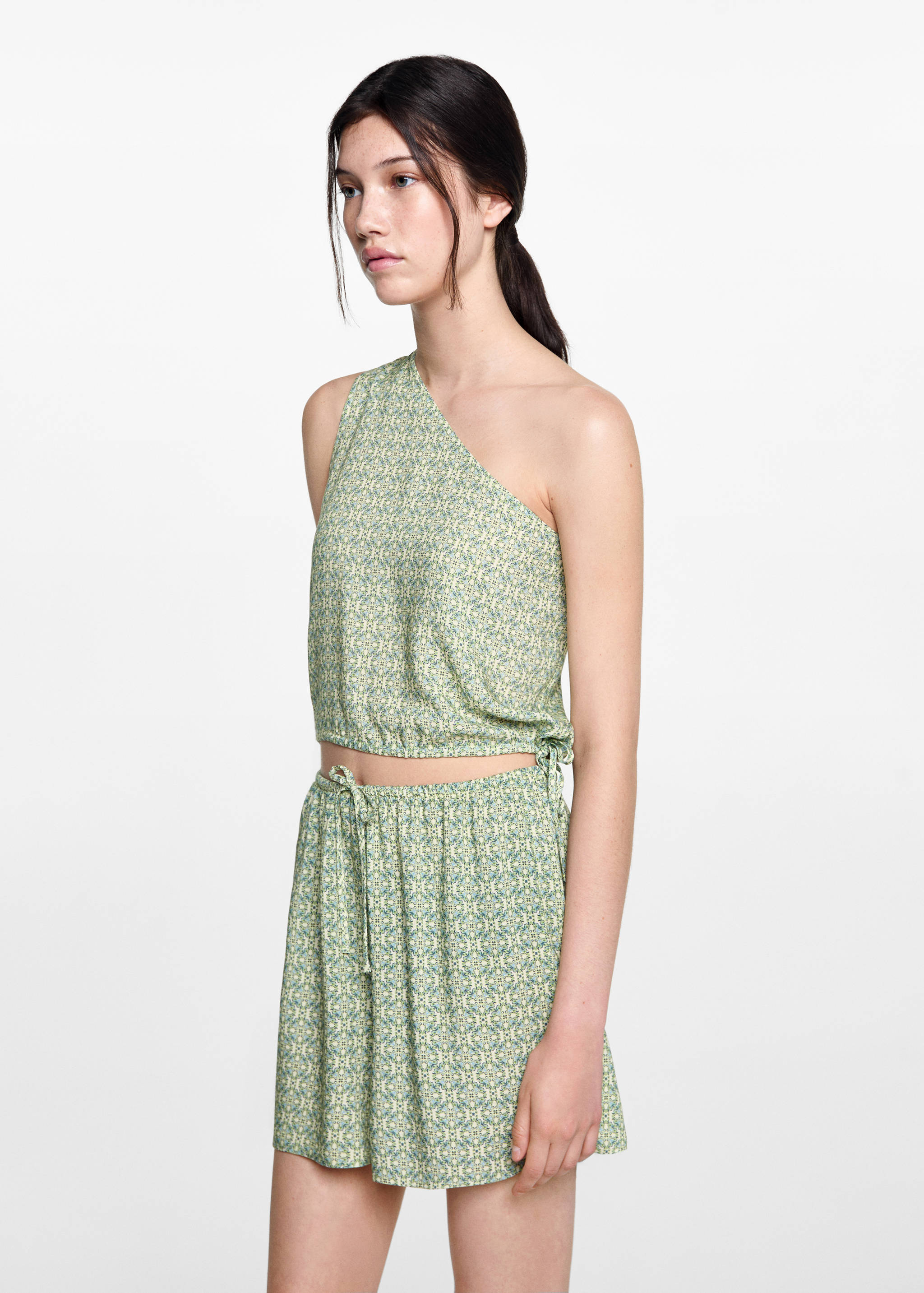 Shorts mit geometrischem Print - Mittlere Ansicht