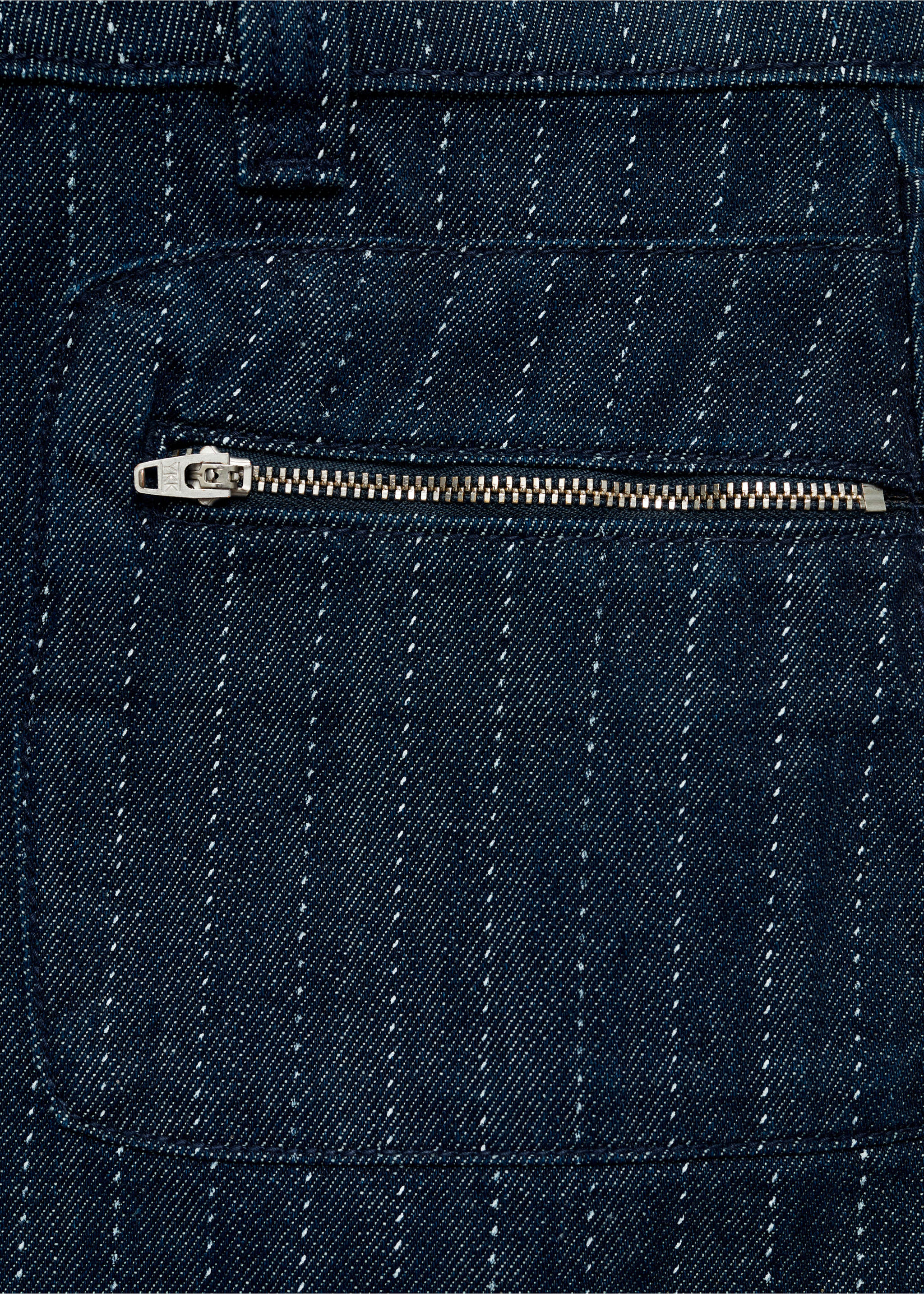 Minifalda vaquera costuras - Detalle del artículo 0, Azul marino oscuro. Ref: 77041506-00.