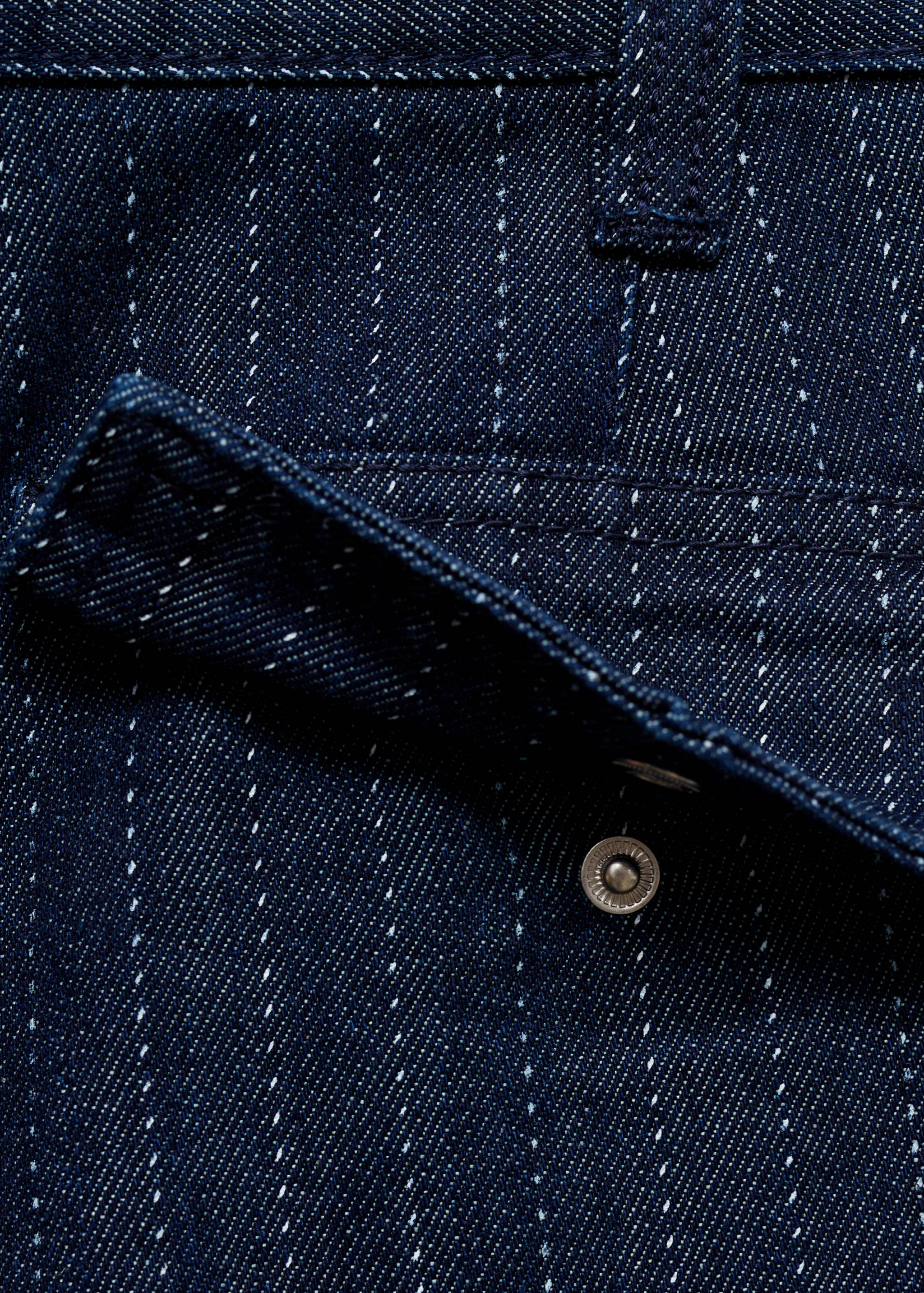 Jeansowe bermudy z ozdobnymi szwami - Szczegóły artykułu 0