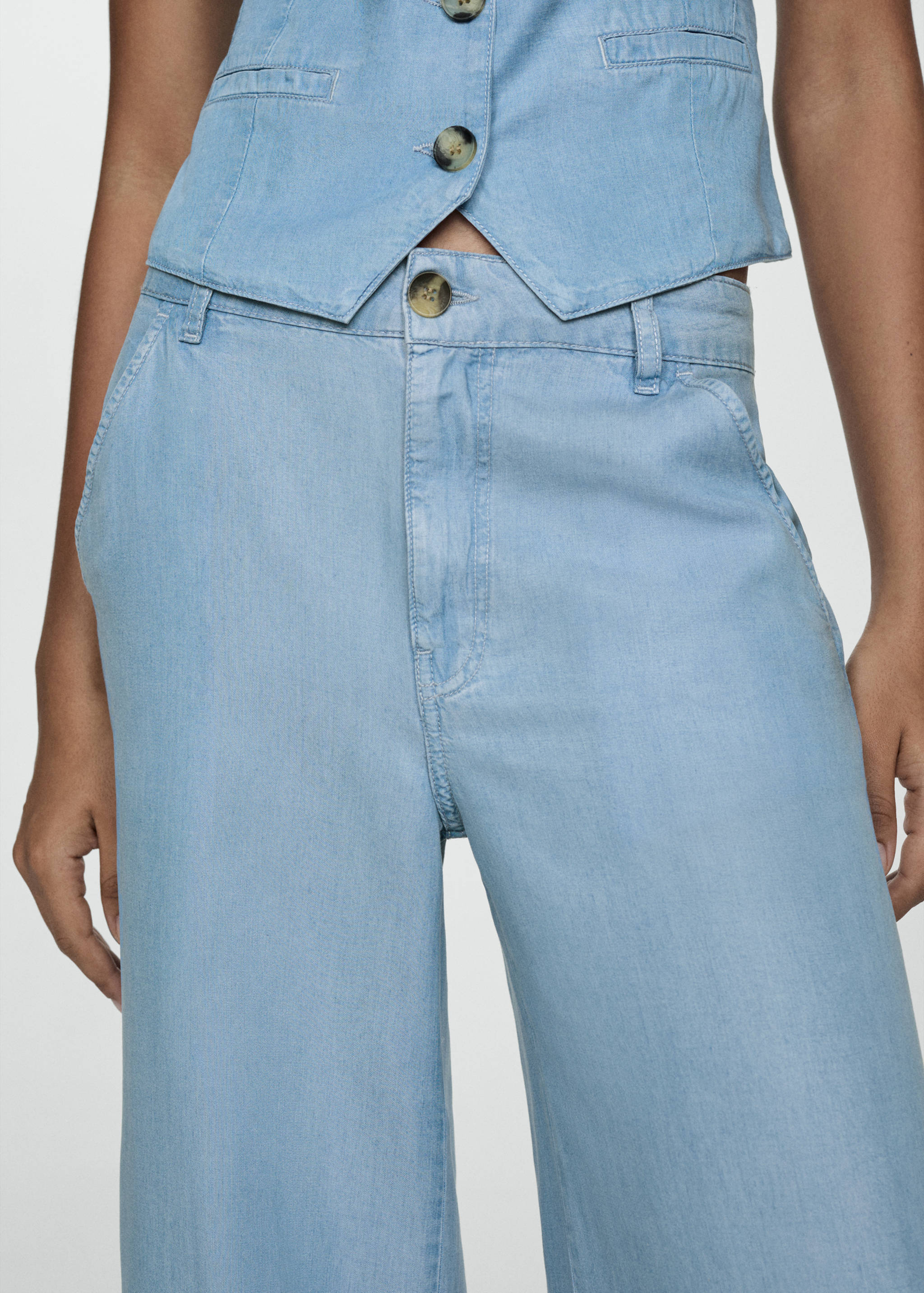 Wideleg-Hose aus Lyocell - Detail des Artikels 6