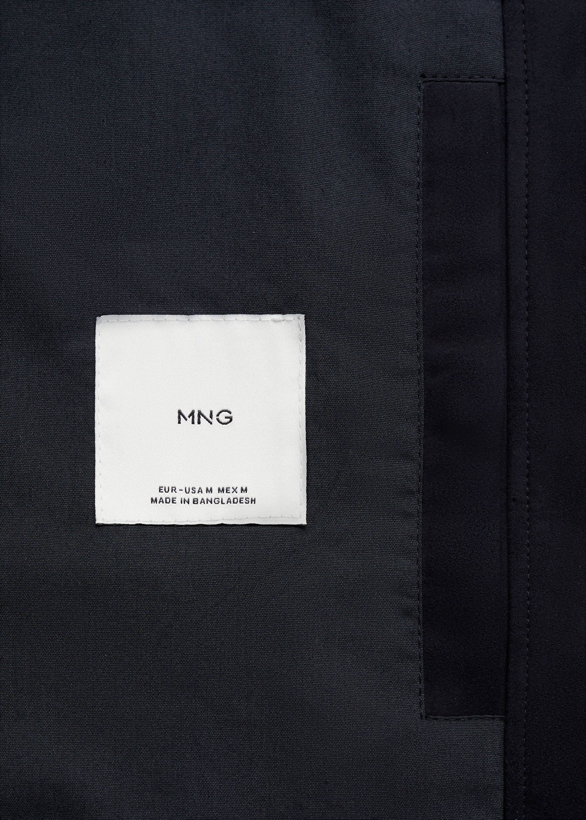 Suede-effect jacket with zip - Details of the article 0