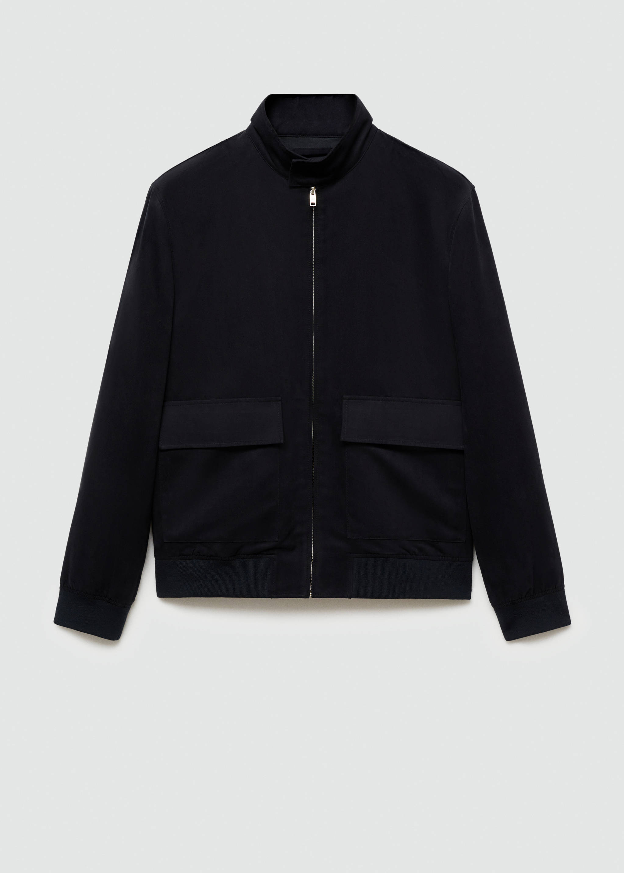 Suede-effect jacket with zip - Article without model