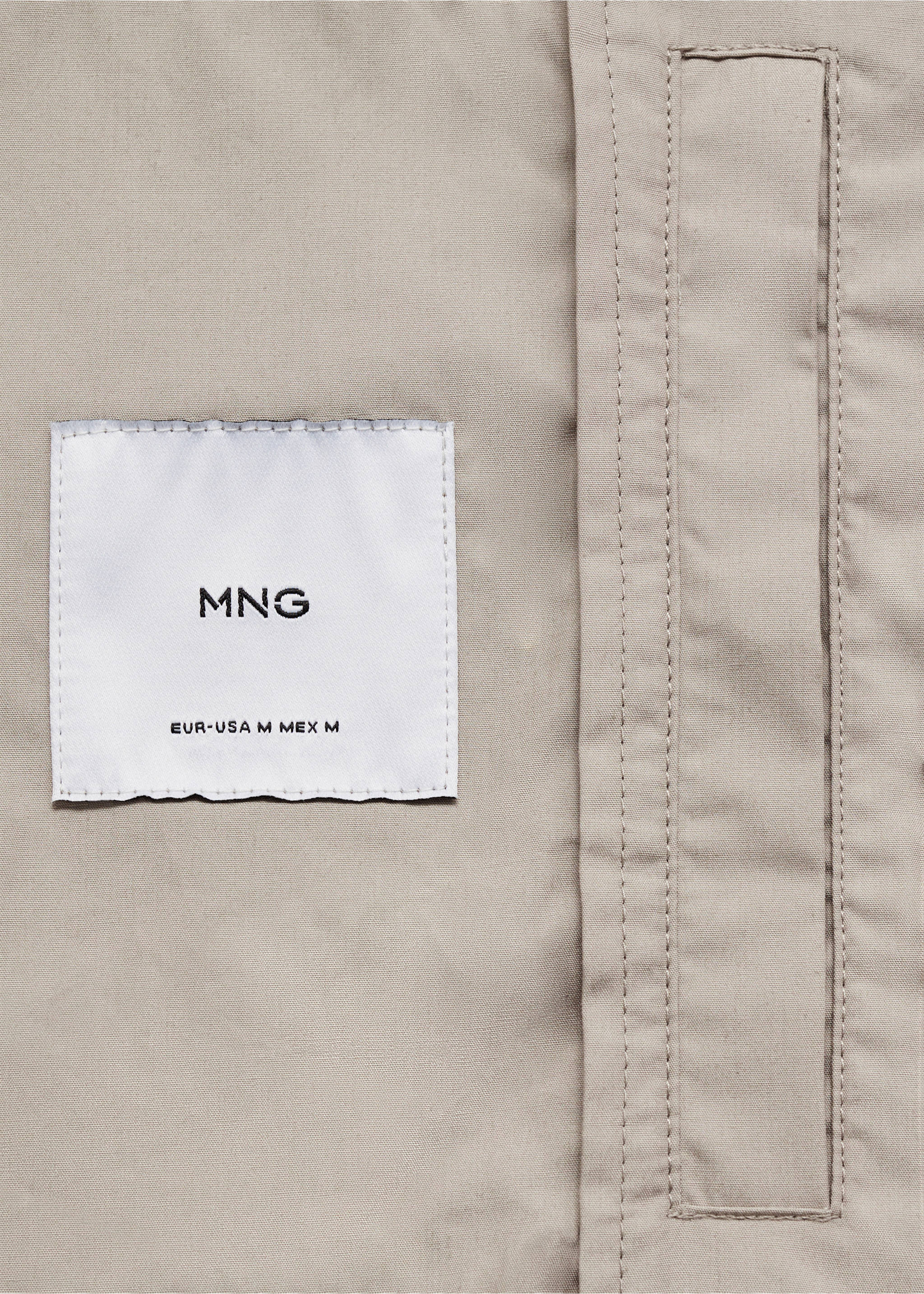Zip-up lyocell jacket - Details of the article 0, Grey. Ref: 77042534-00.