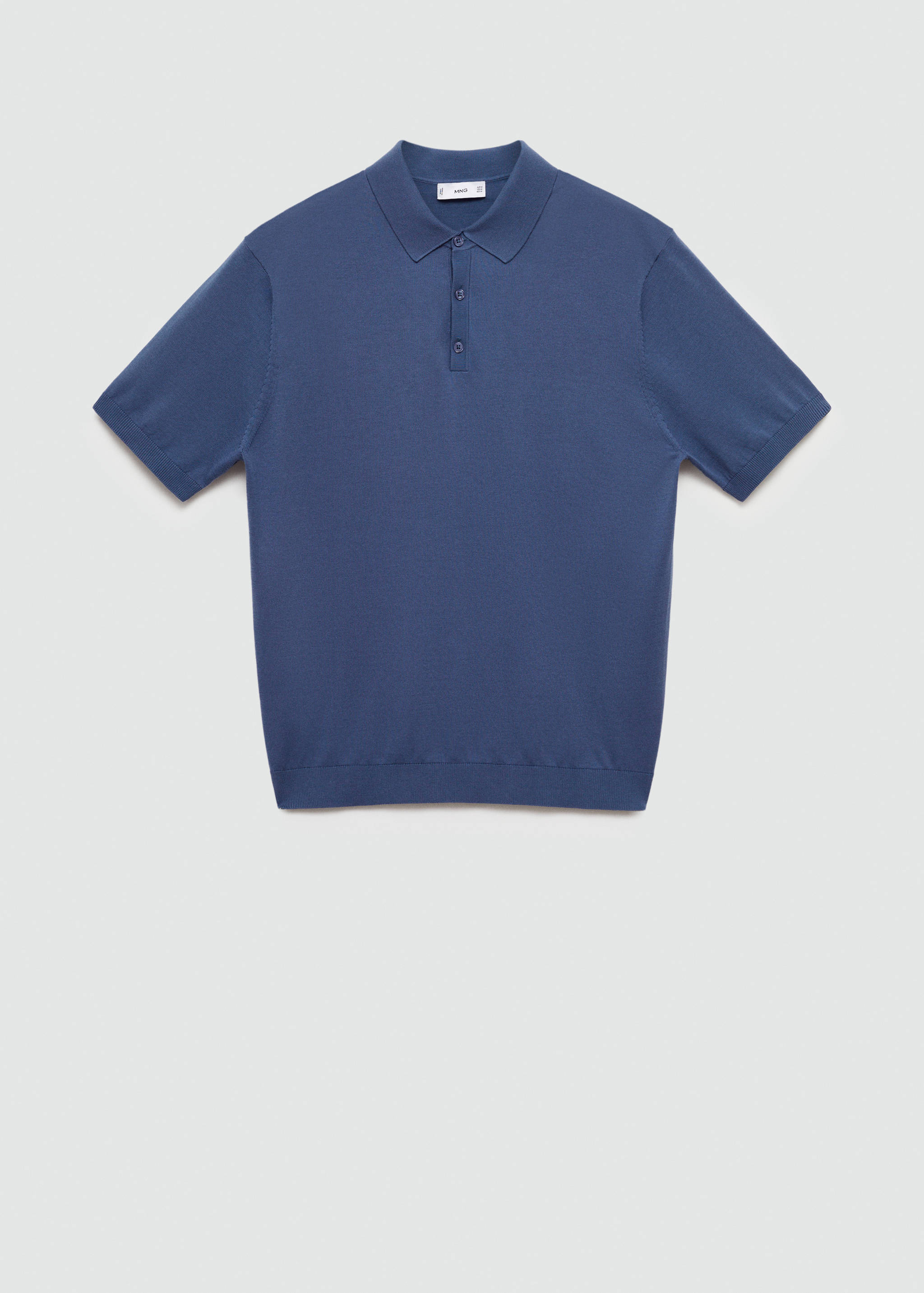 100% cotton knitted polo shirt - Article without model