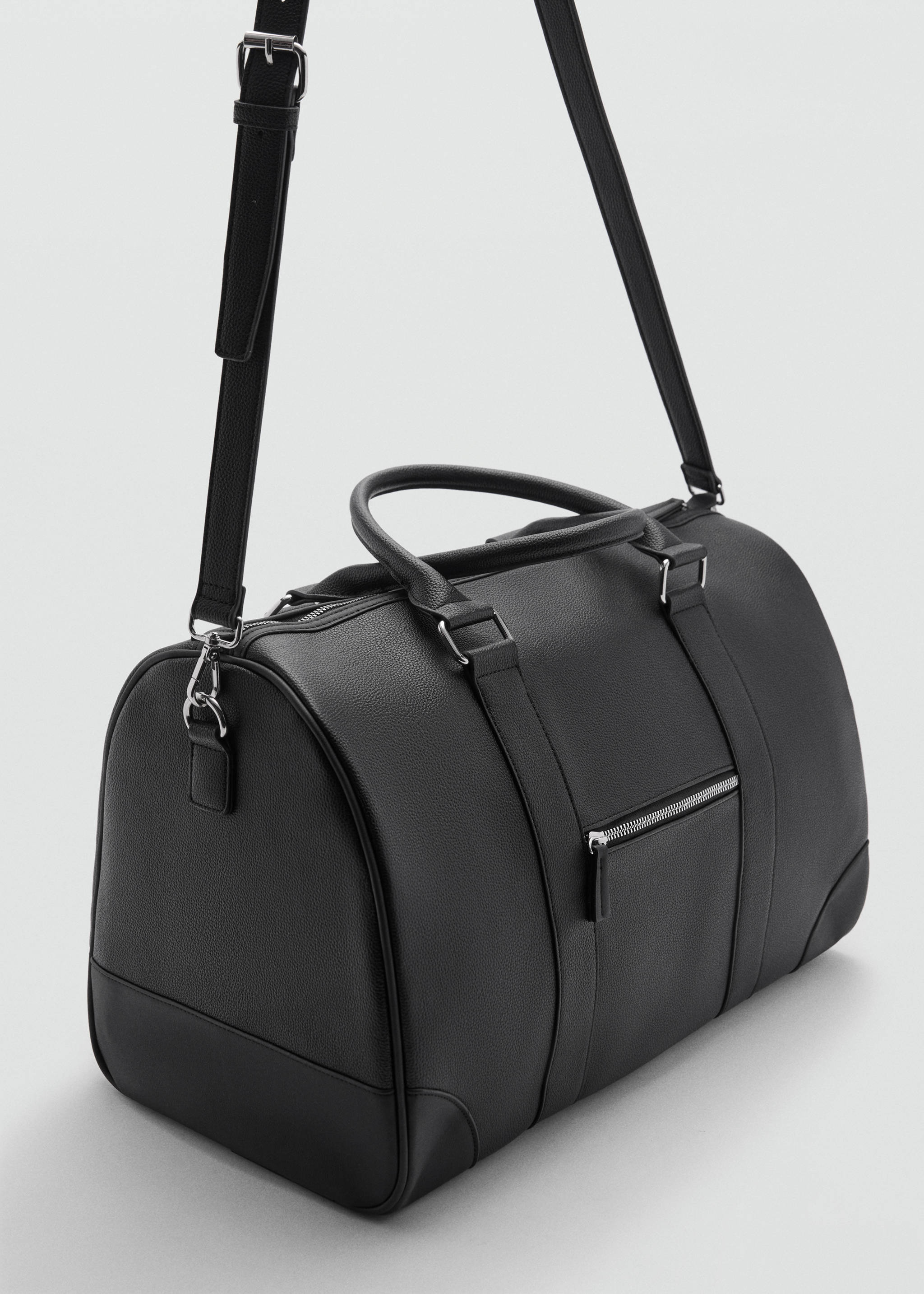 Patent faux-leather bowling bag - Medium plane