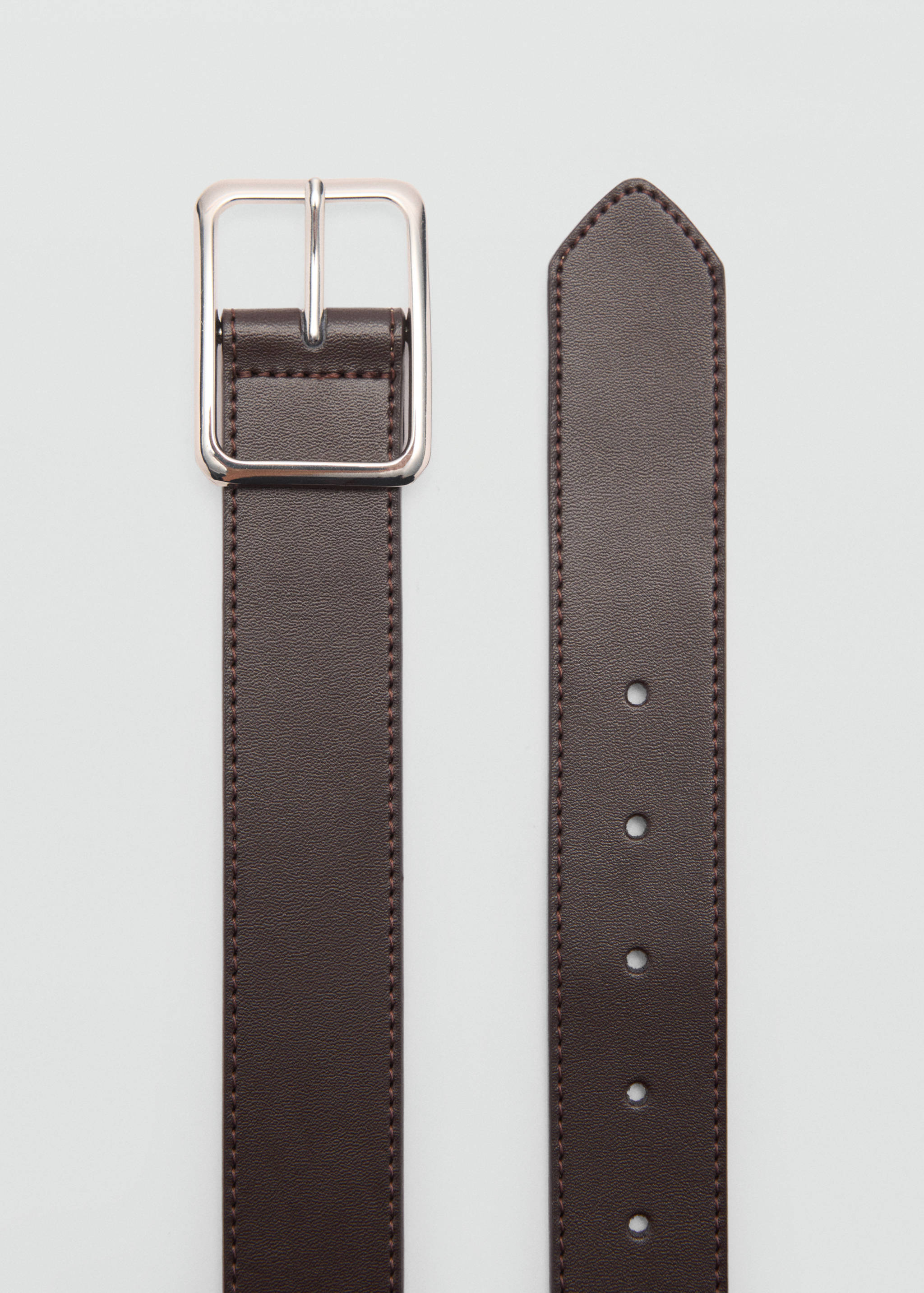 100% leather belt - Medium plane