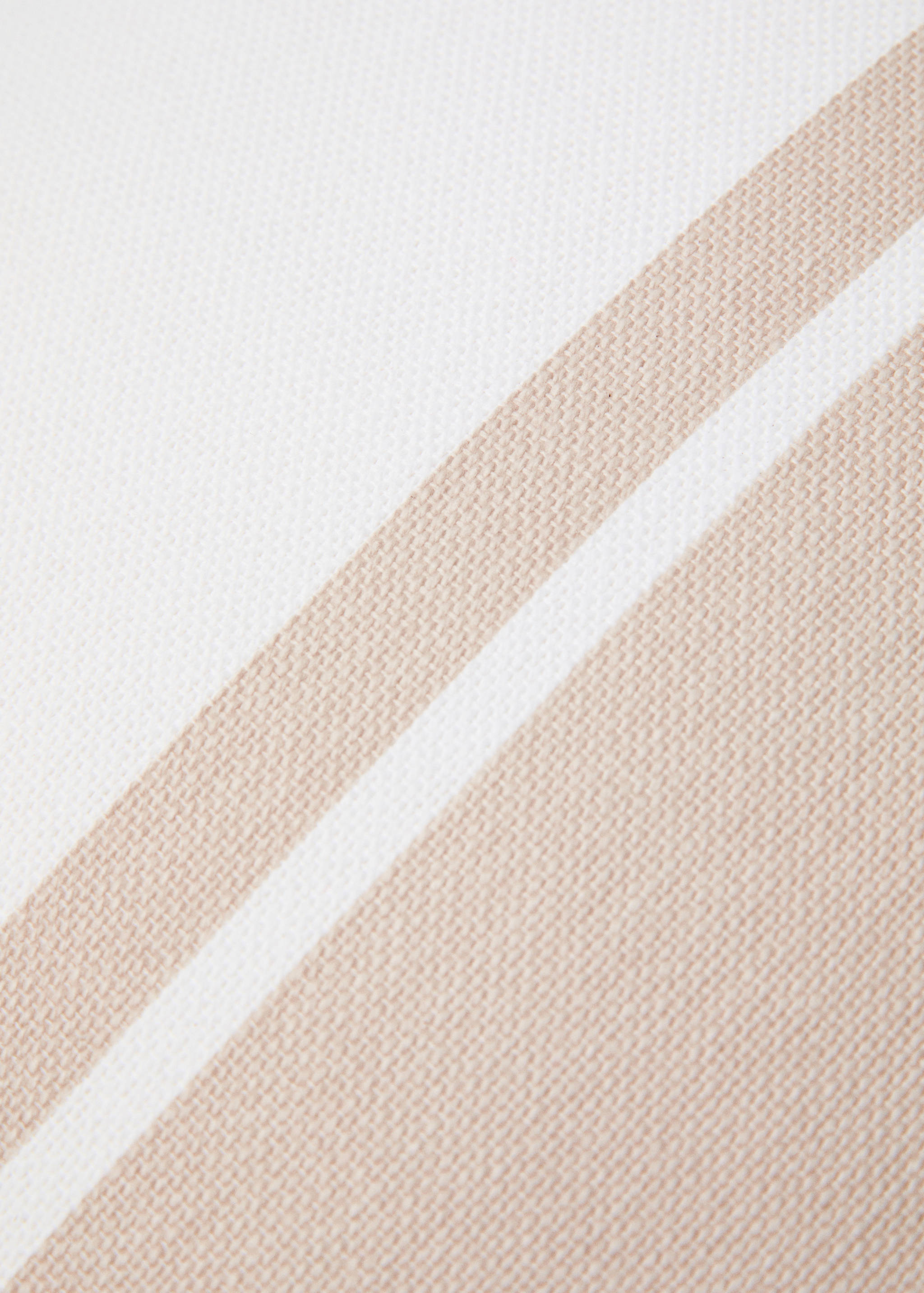 Kissenhülle aus Baumwolle mit Streifenmuster, 45 x 45 cm - Detail des Artikels 2