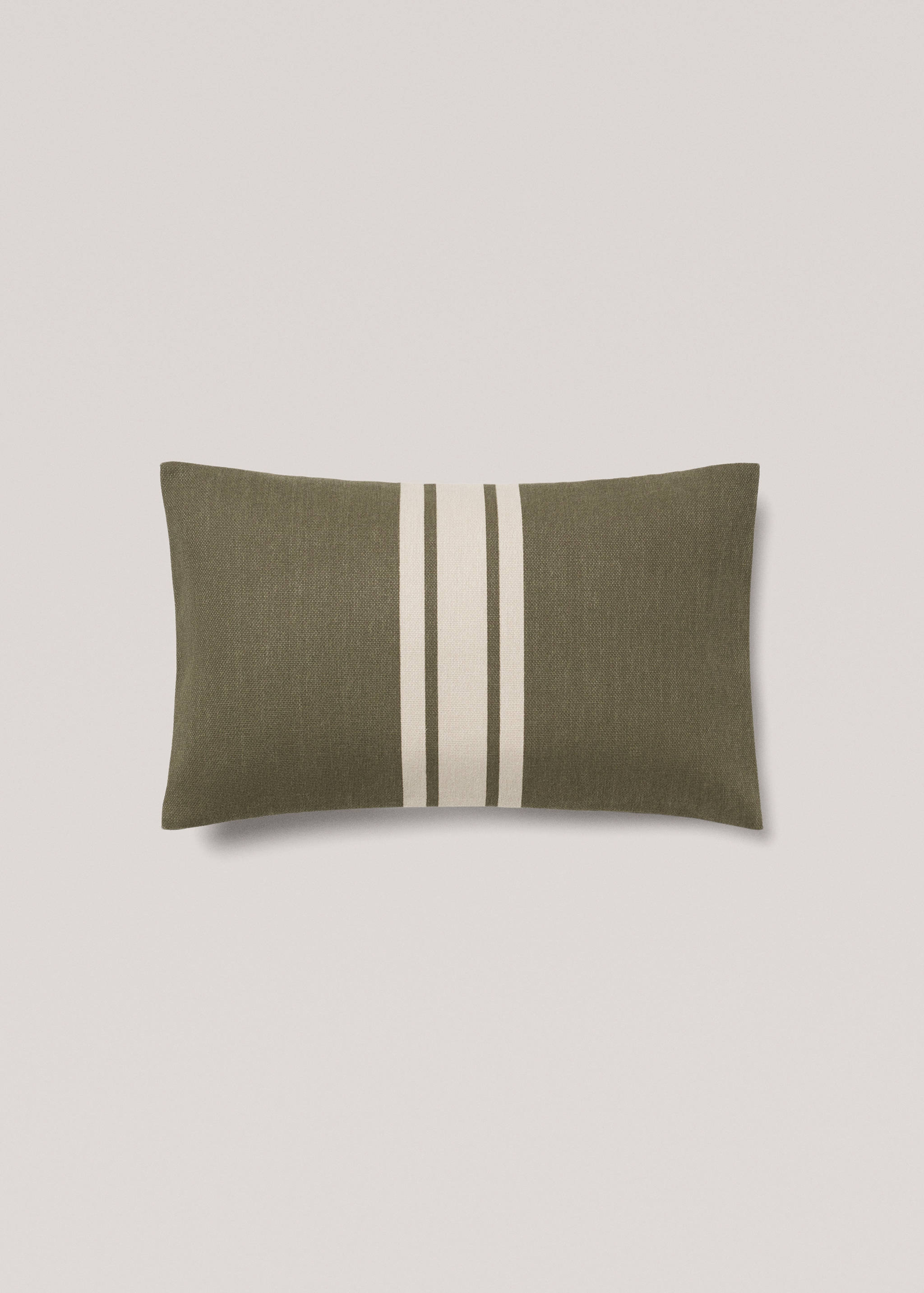 Double-stripe cotton cushion cover 30x50cm - Article without model