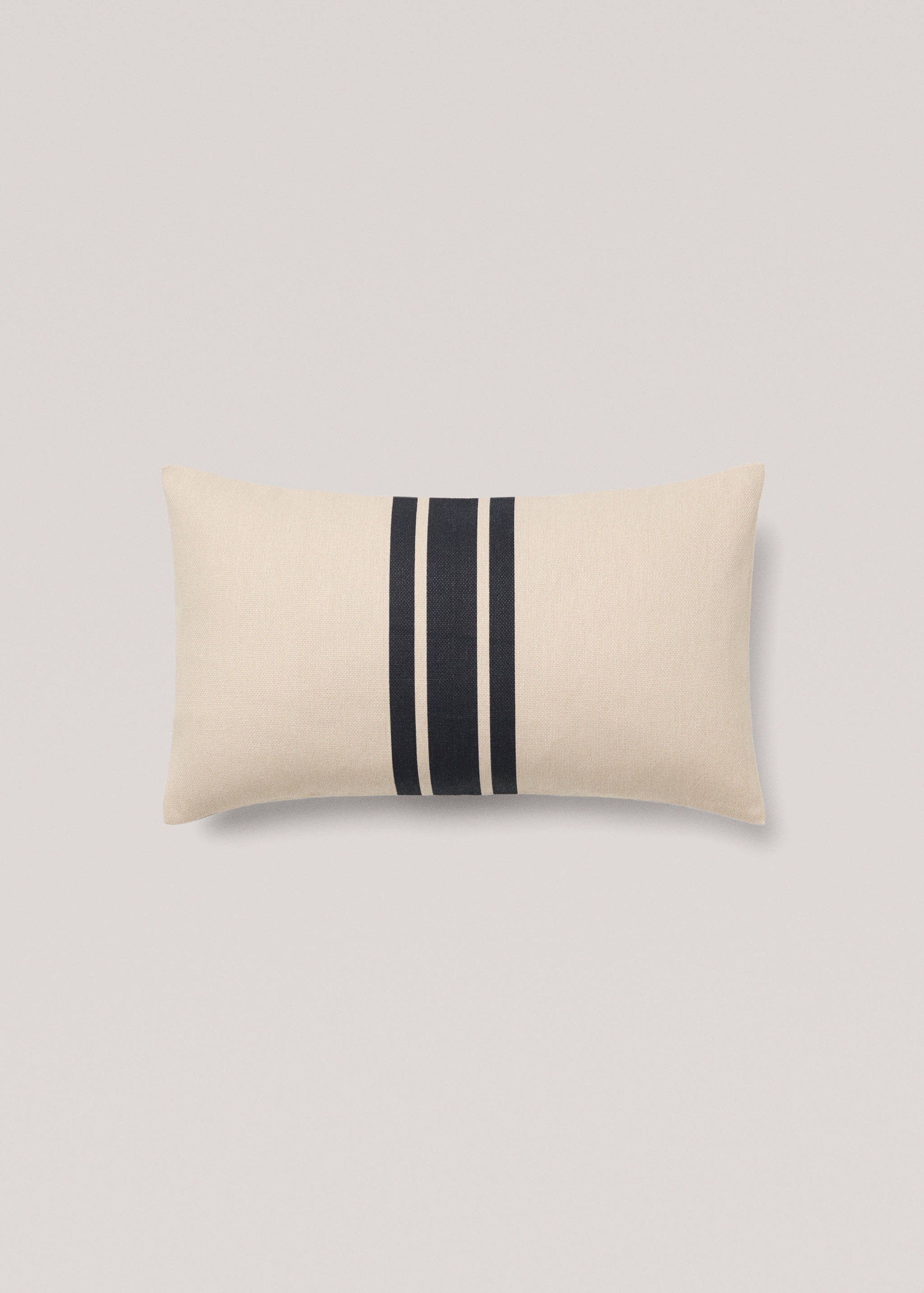 Double-stripe cotton cushion cover 30x50cm - Article without model
