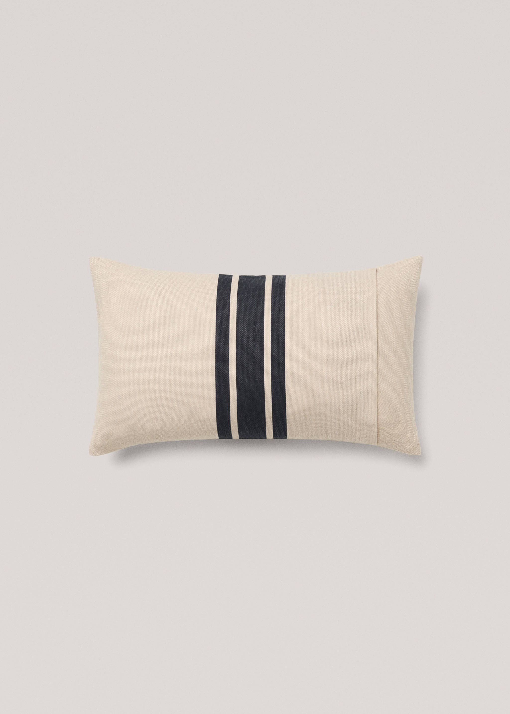 Double-stripe cotton cushion cover 30x50cm - Details of the article 1