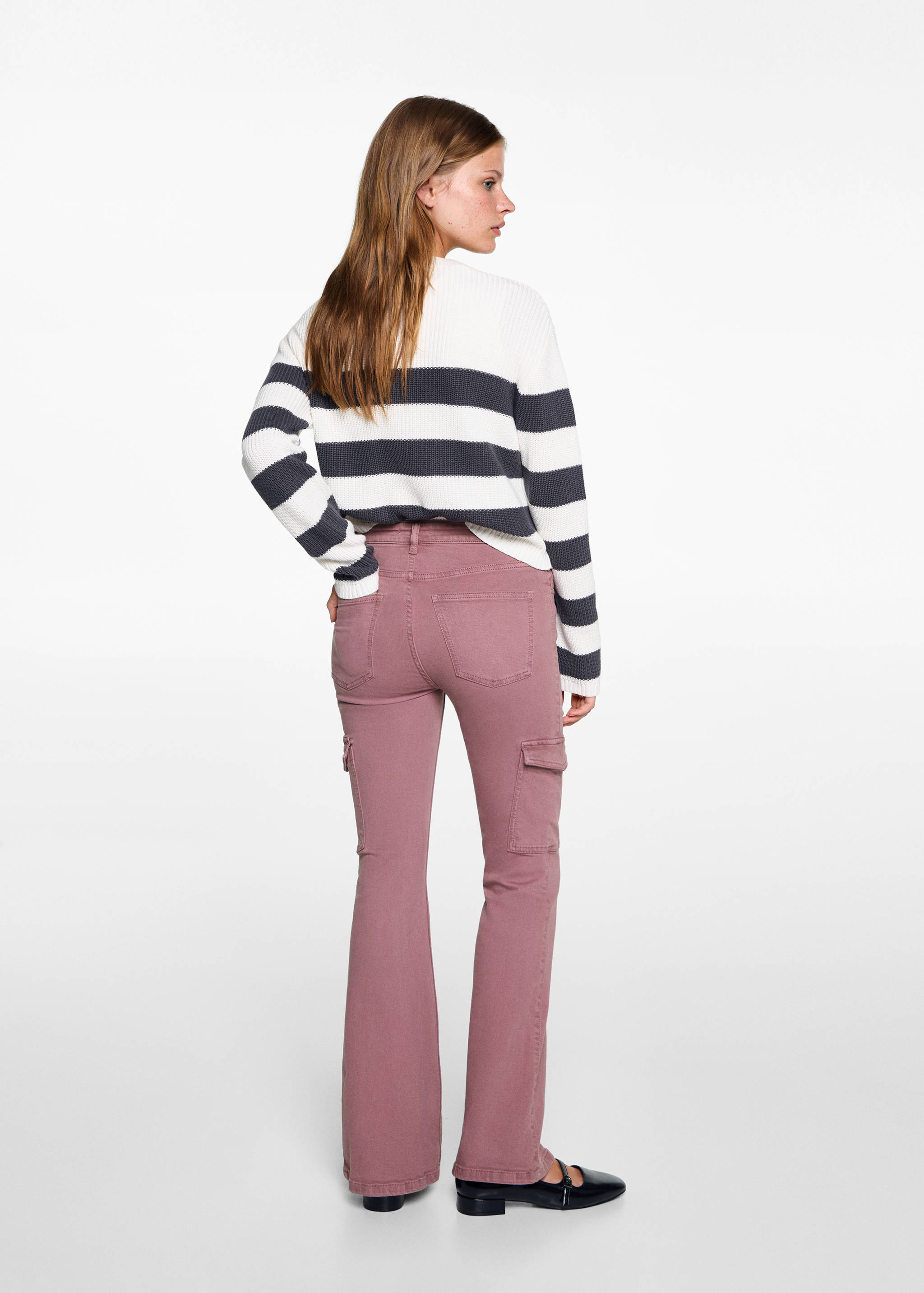 Flared cargo jeans - Reverse of the article