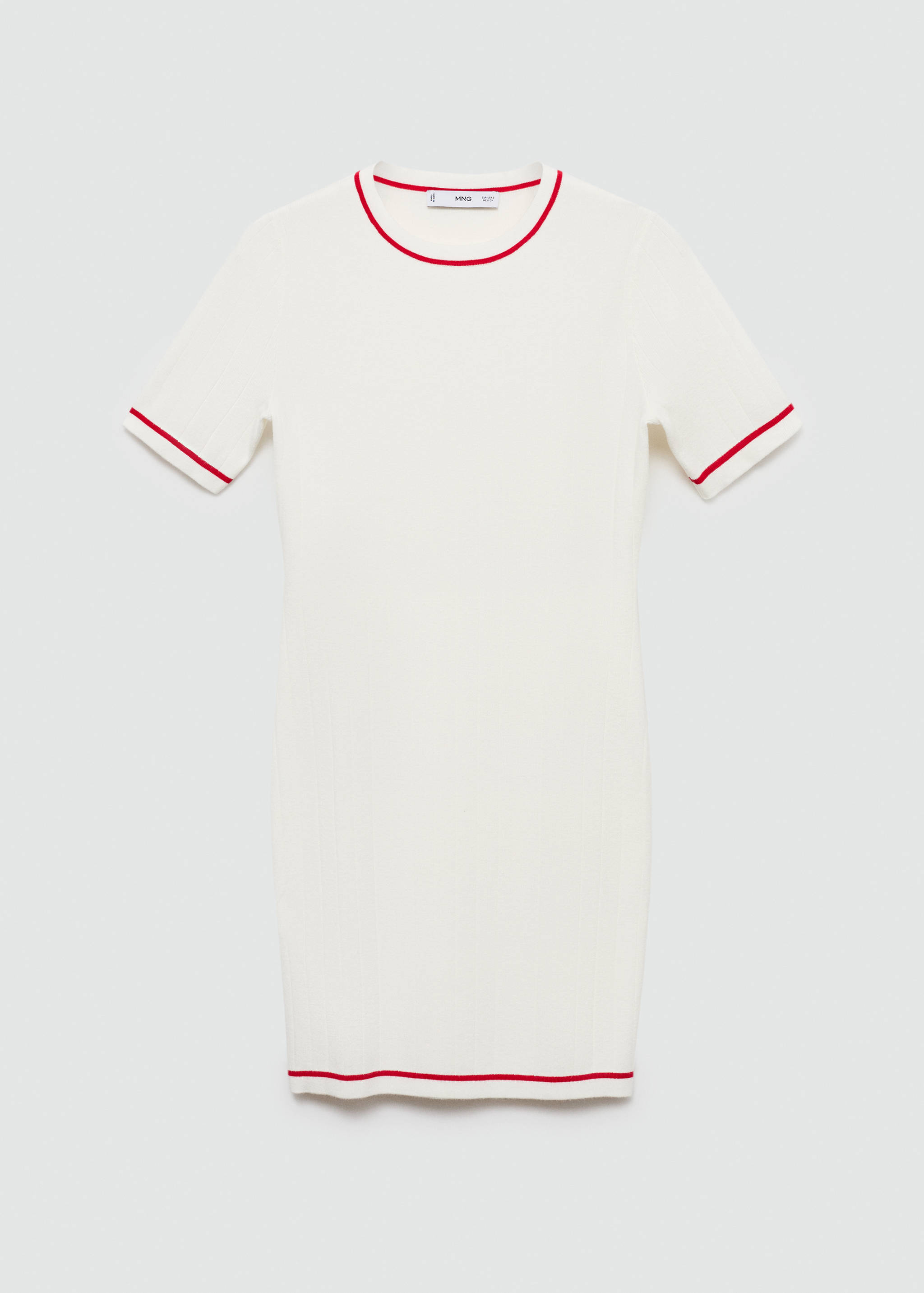 Short dress with contrasting trim - Article without model