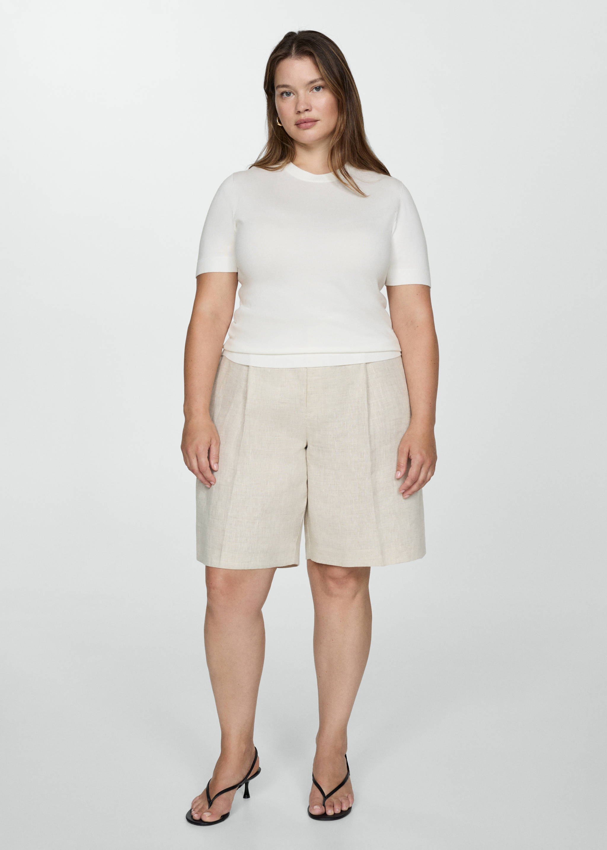 Kurzärmliger Feinstrickpullover - Detail des Artikels 3