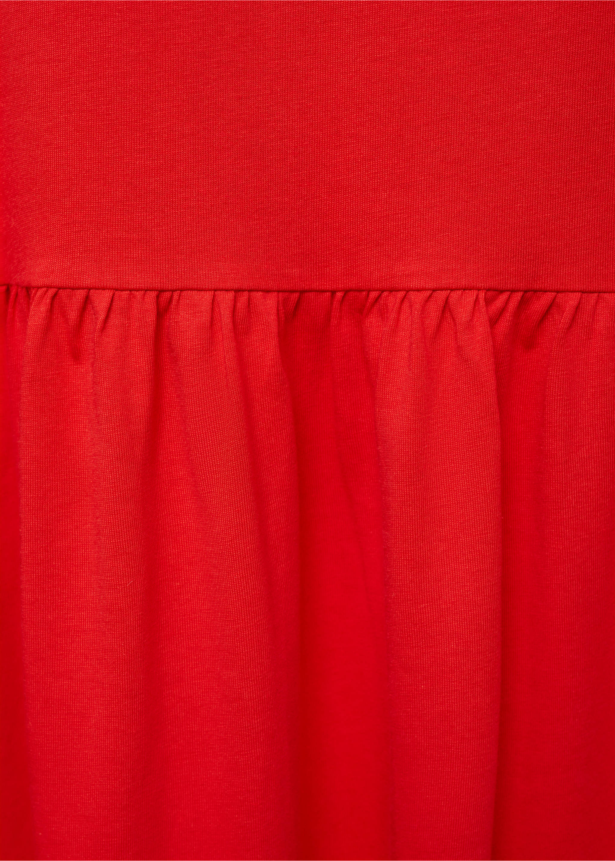 Lang kjole i bomull - Artikkeldetalj 8, Rød. Ref: 77042920-00.