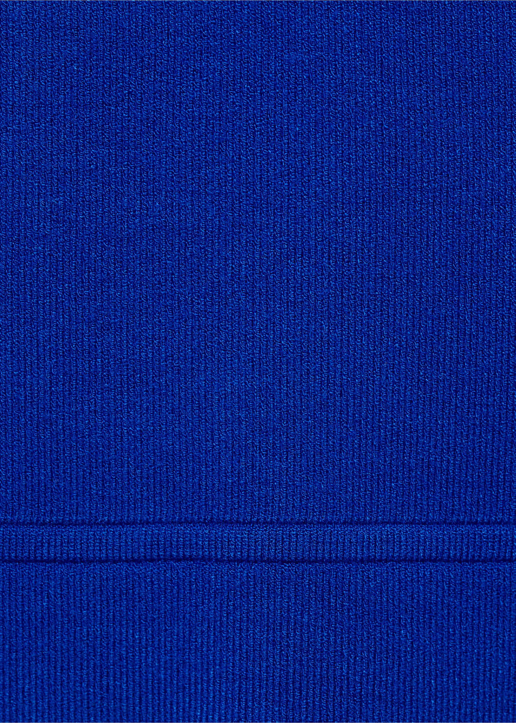 Knitted cropped top - Details of the article 0, Vibrant blue. Ref: 77042921-00.