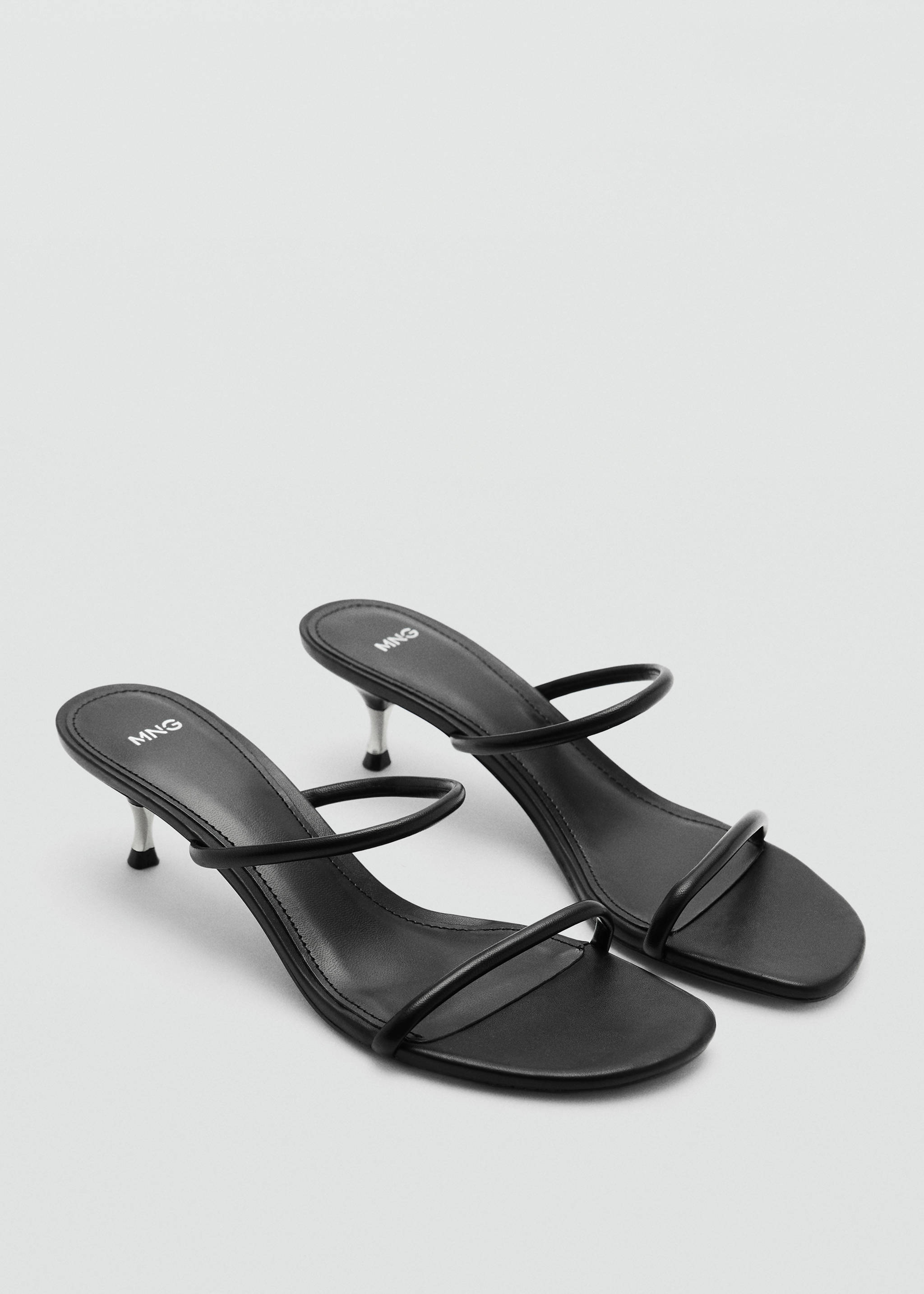 Strappy heeled sandals - Medium plane