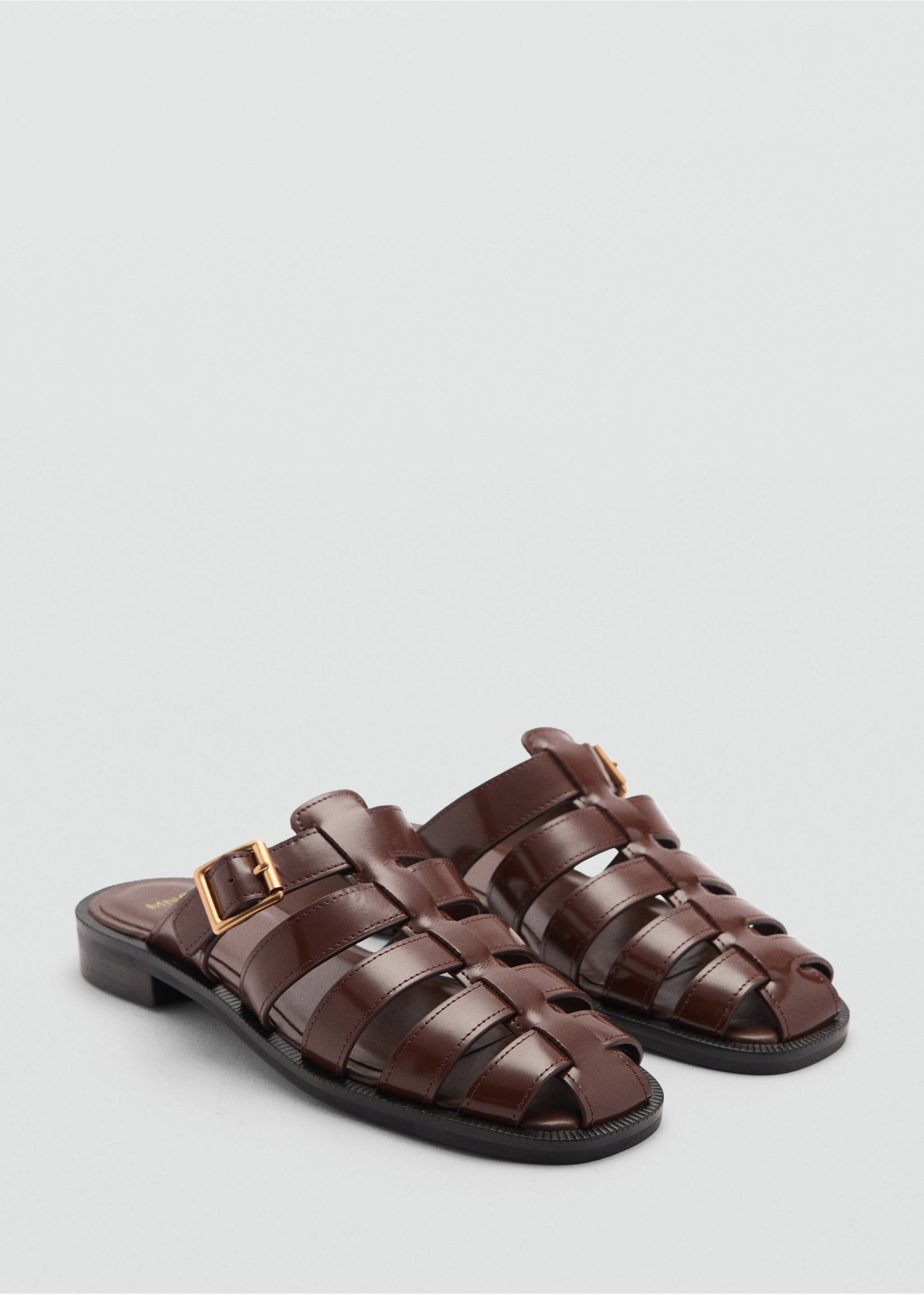 Fisherman sandal - Medium plane, Brown. Ref: 77042928-00.