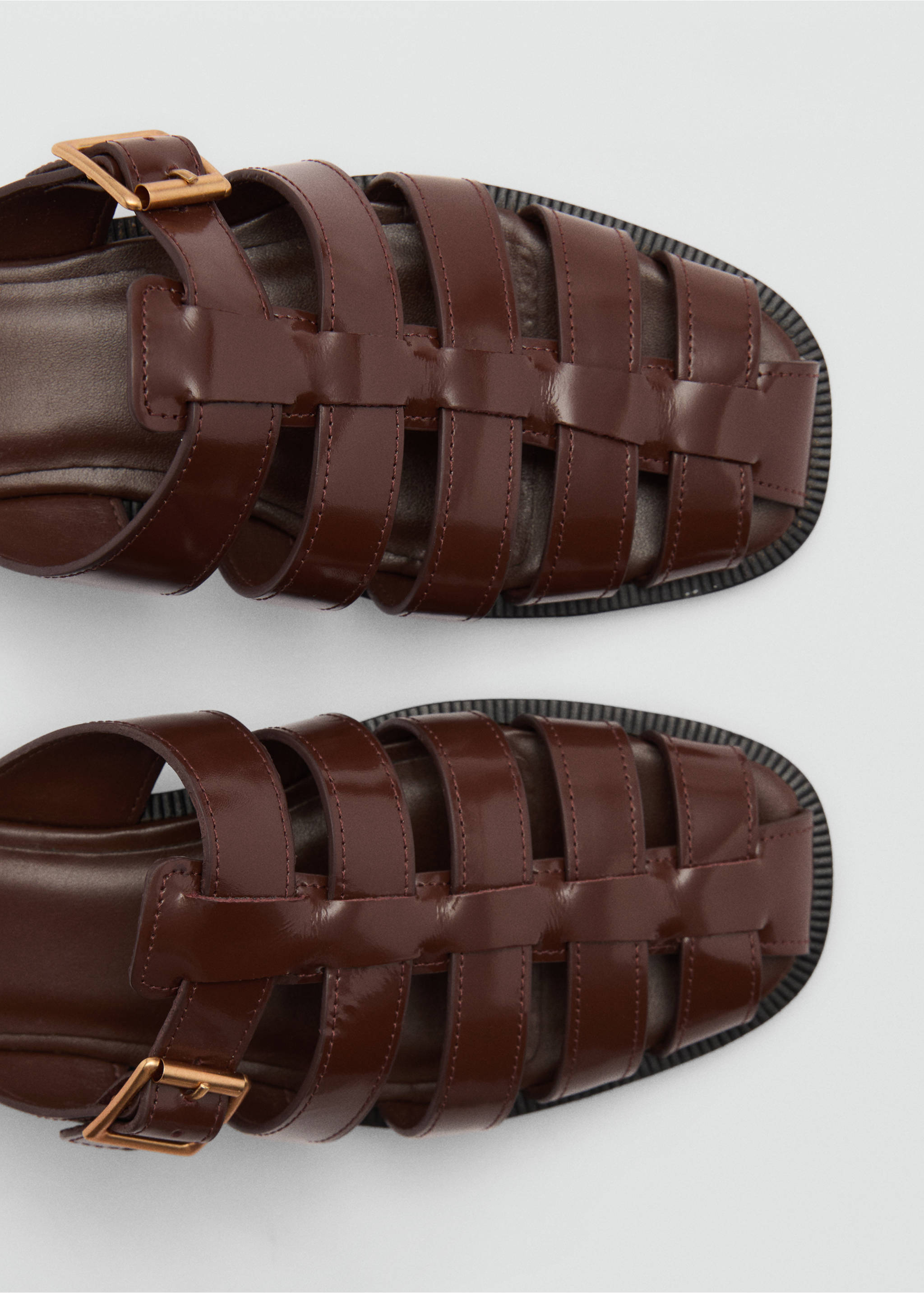 Fisherman sandal - Details of the article 2, Brown. Ref: 77042928-00.