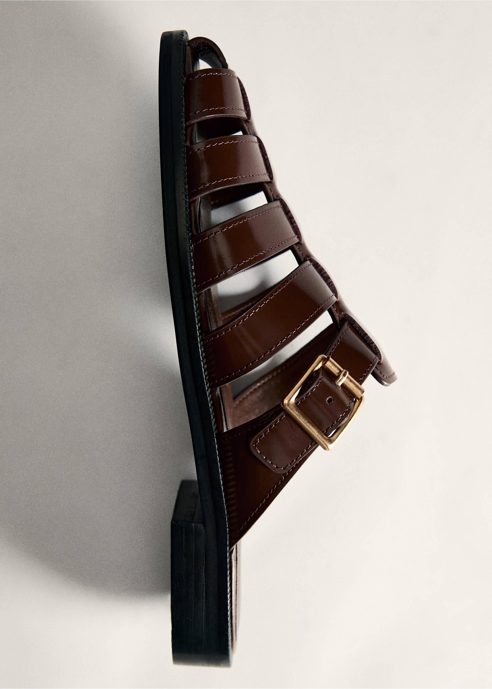 Fisherman sandal - Details of the article 5, Brown. Ref: 77042928-00.