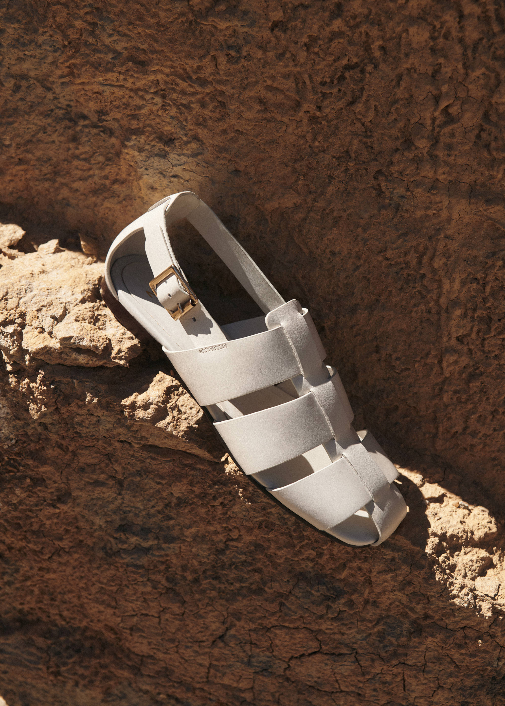 Badsandal i läder - Allmän bild