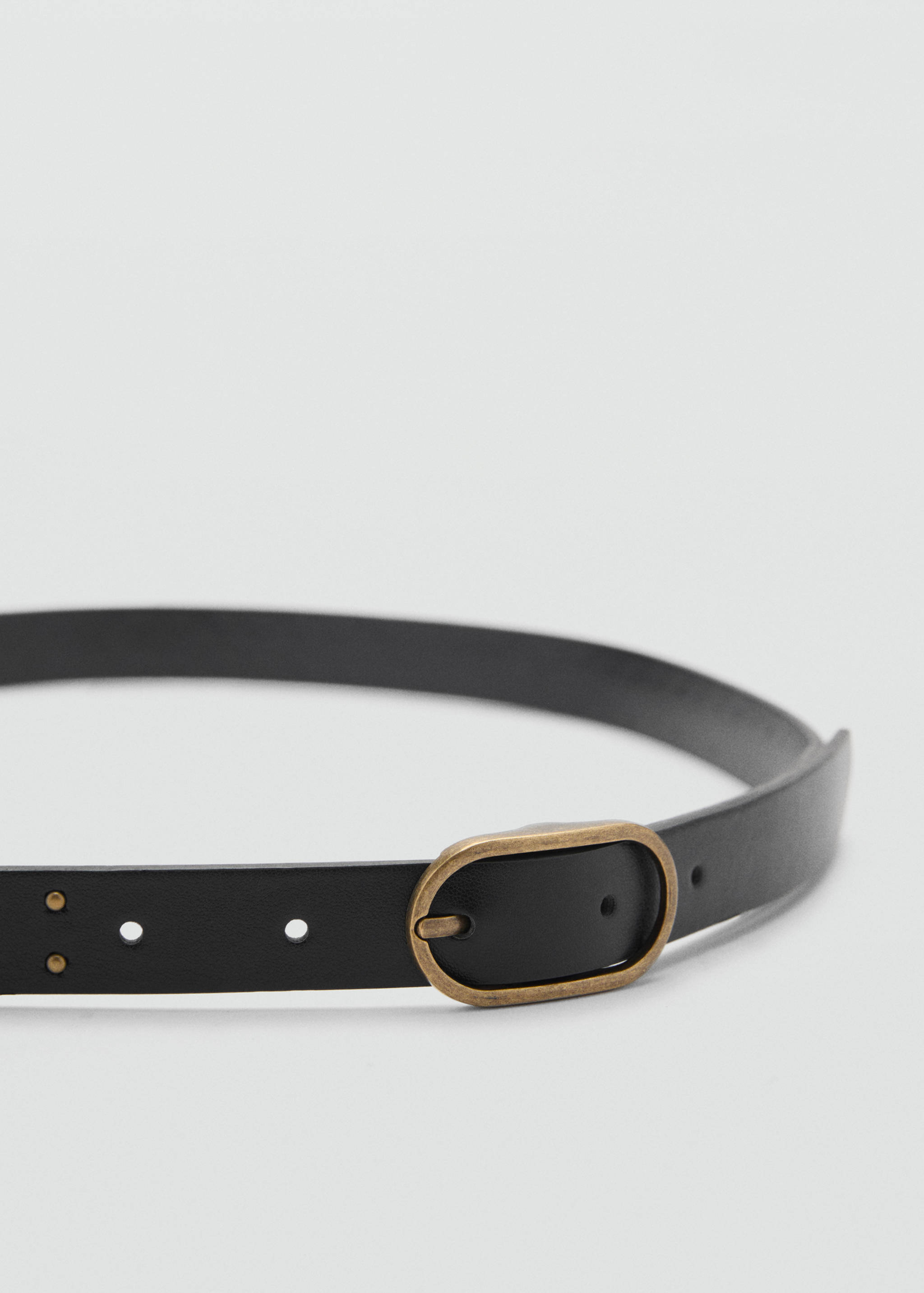 Buckled studded belt - Medium plane