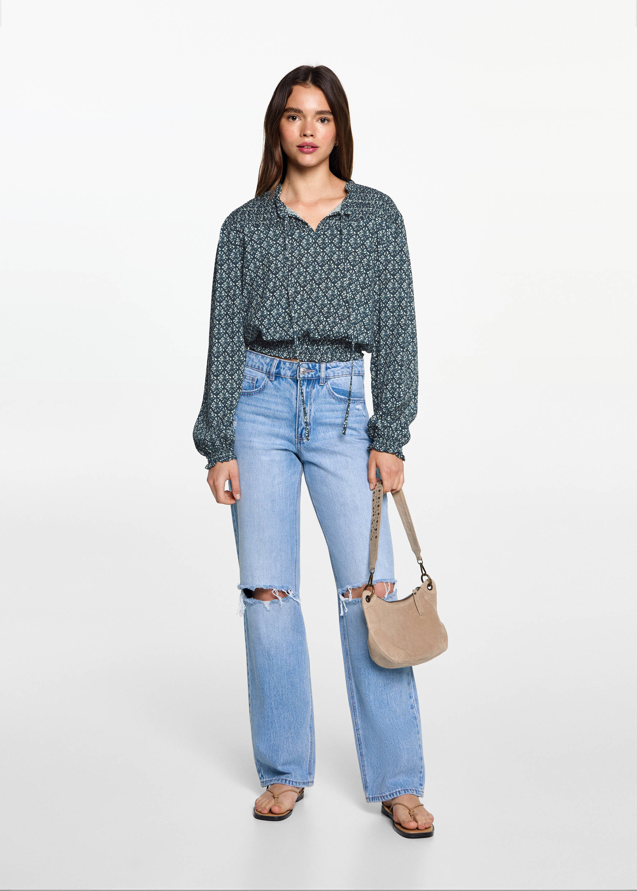 Blusa estampada - Plano general