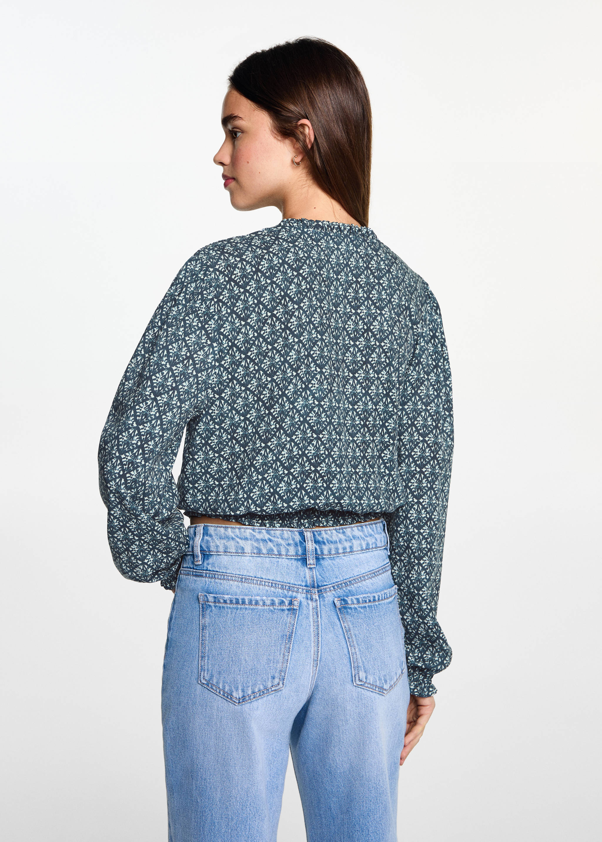 Blusa estampada - Reverso del artículo