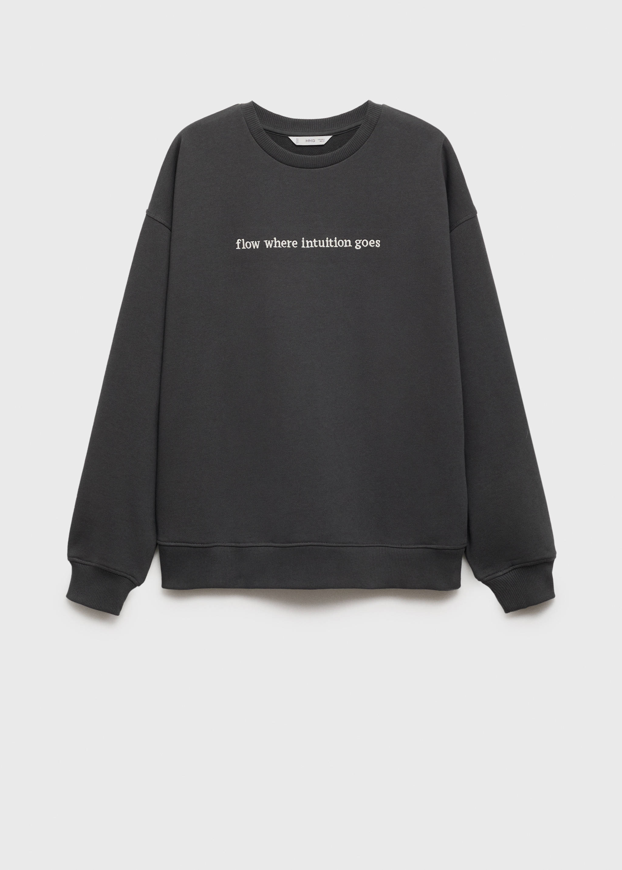 Sweat-shirt coton détails brodés - Article sans modèle