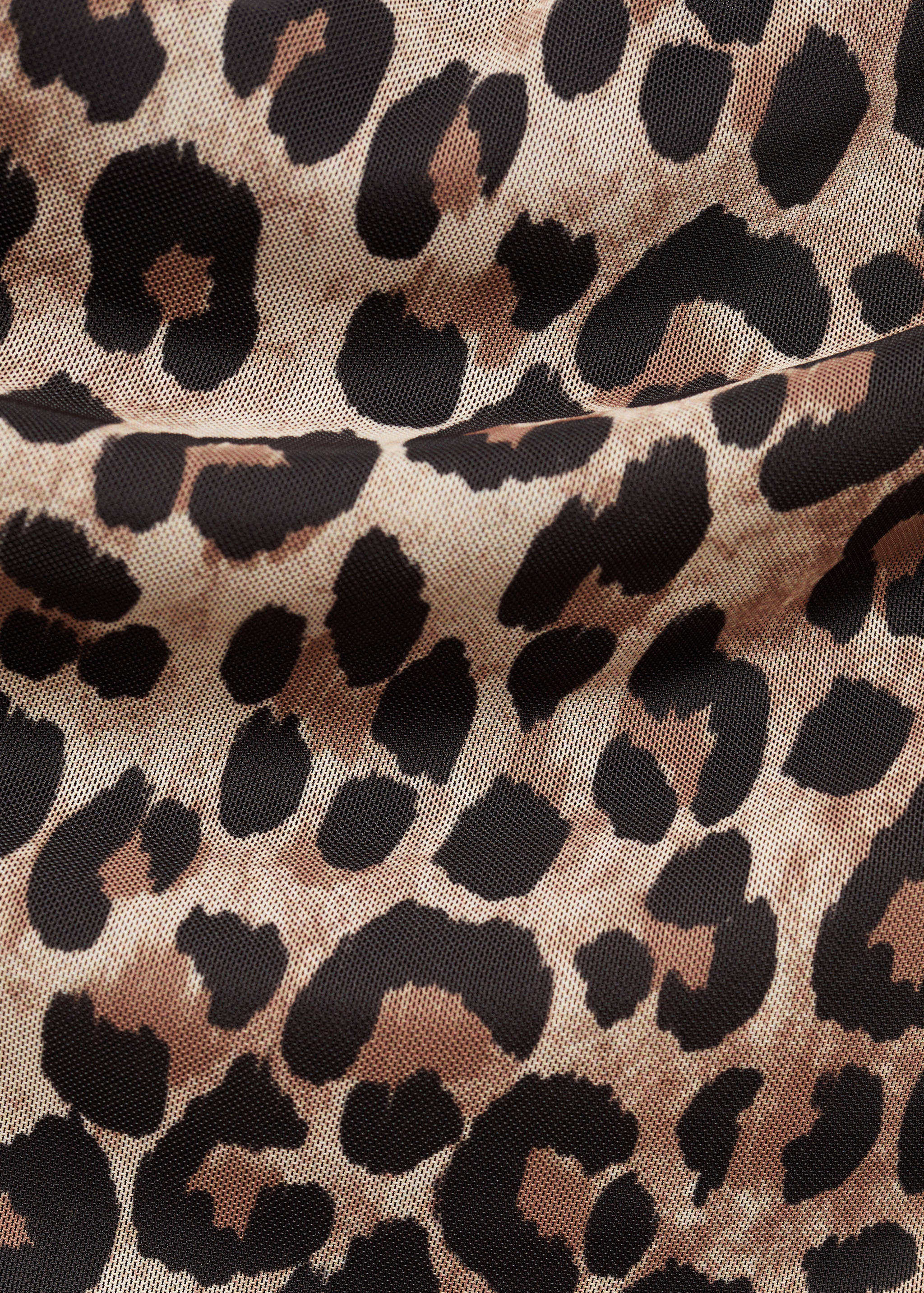 Asymmetrical leopard-print top - Details of the article 0