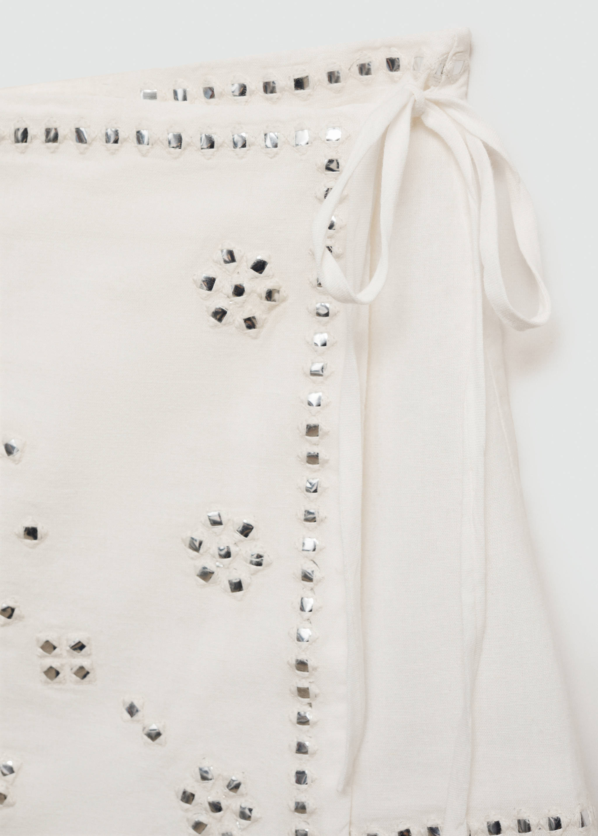 Mini skirt rhinestone bow - Details of the article 0