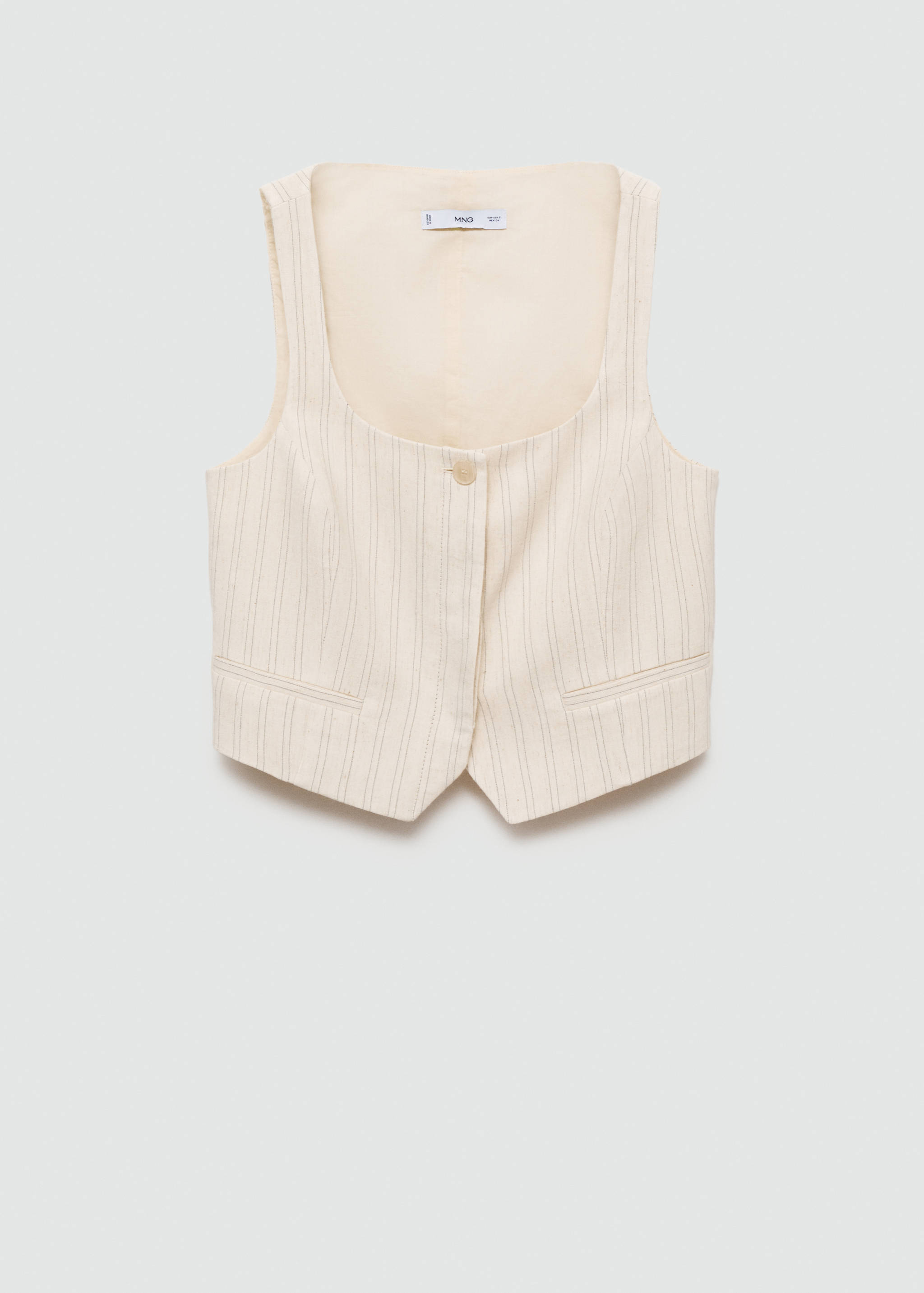 Striped suit vest - Article without model