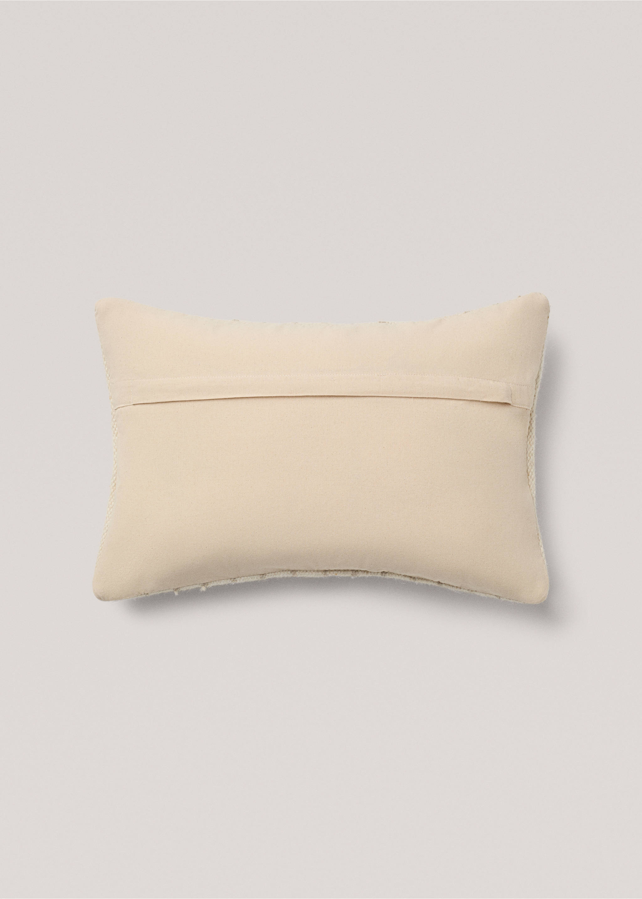Housse coussin laine - Détail de l'article 1, Marron clair/pastel. Ref: 77043272-00.