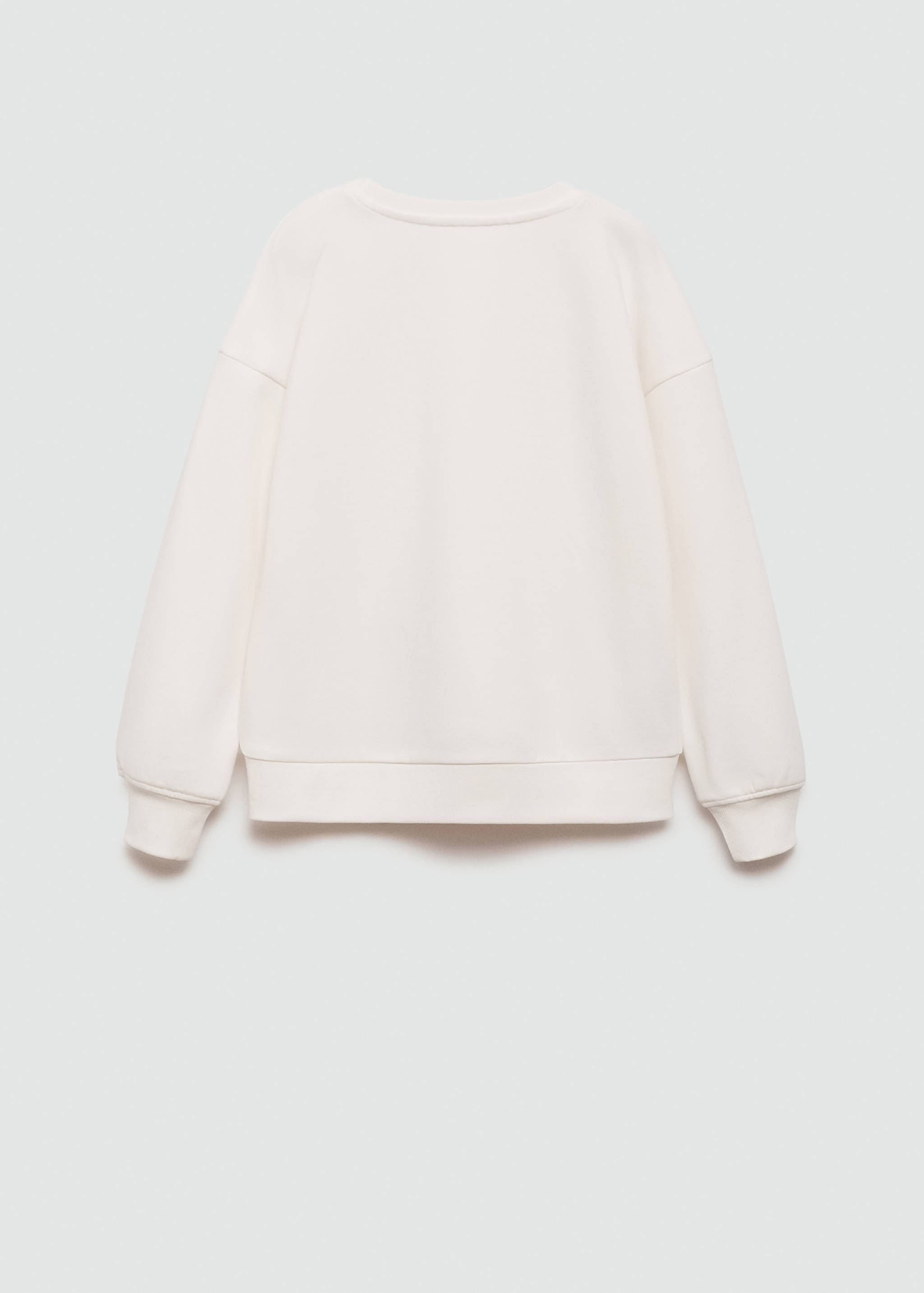 Printed cotton sweatshirt - Reverse of the article