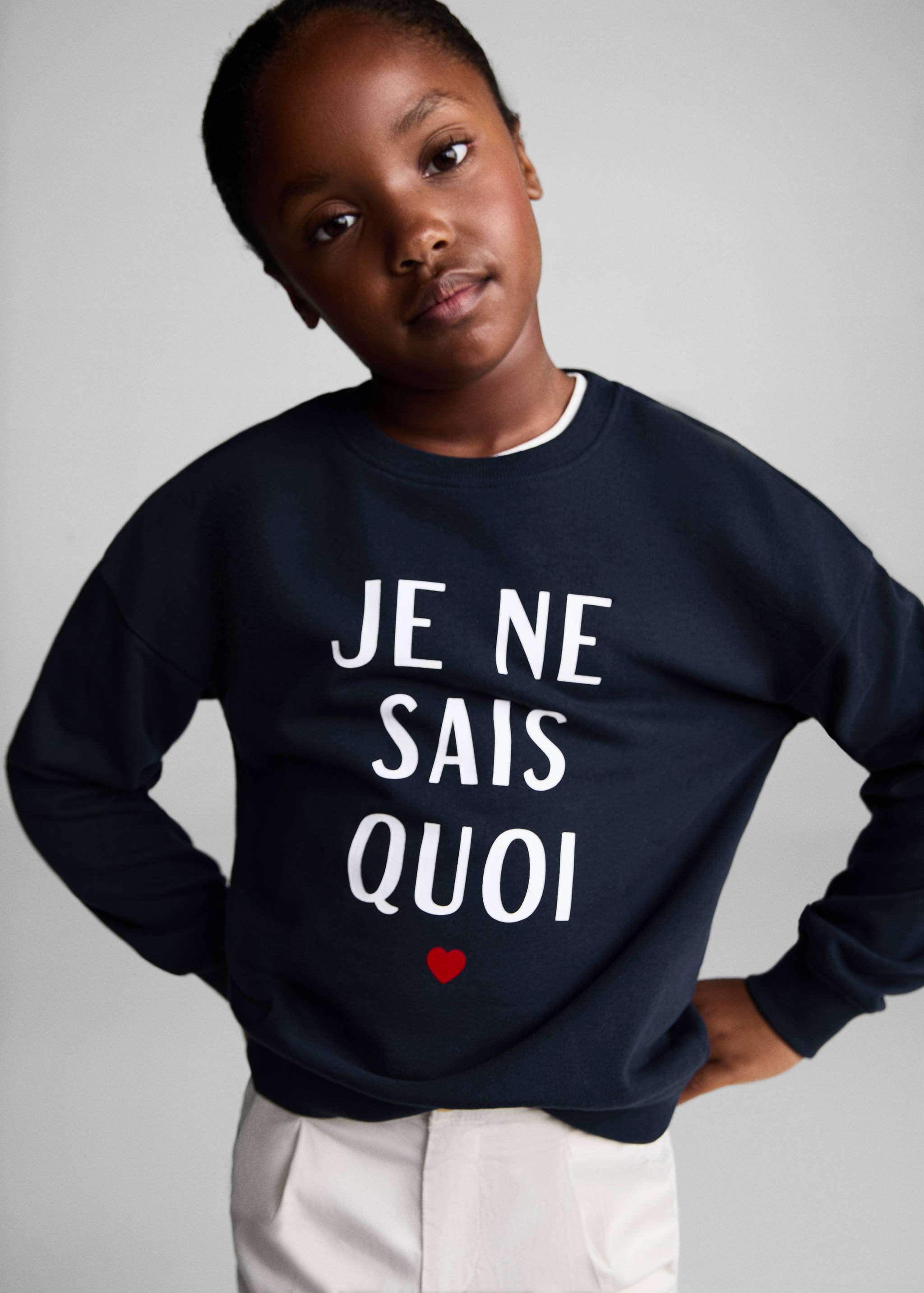 Printed cotton sweatshirt - Medium plane