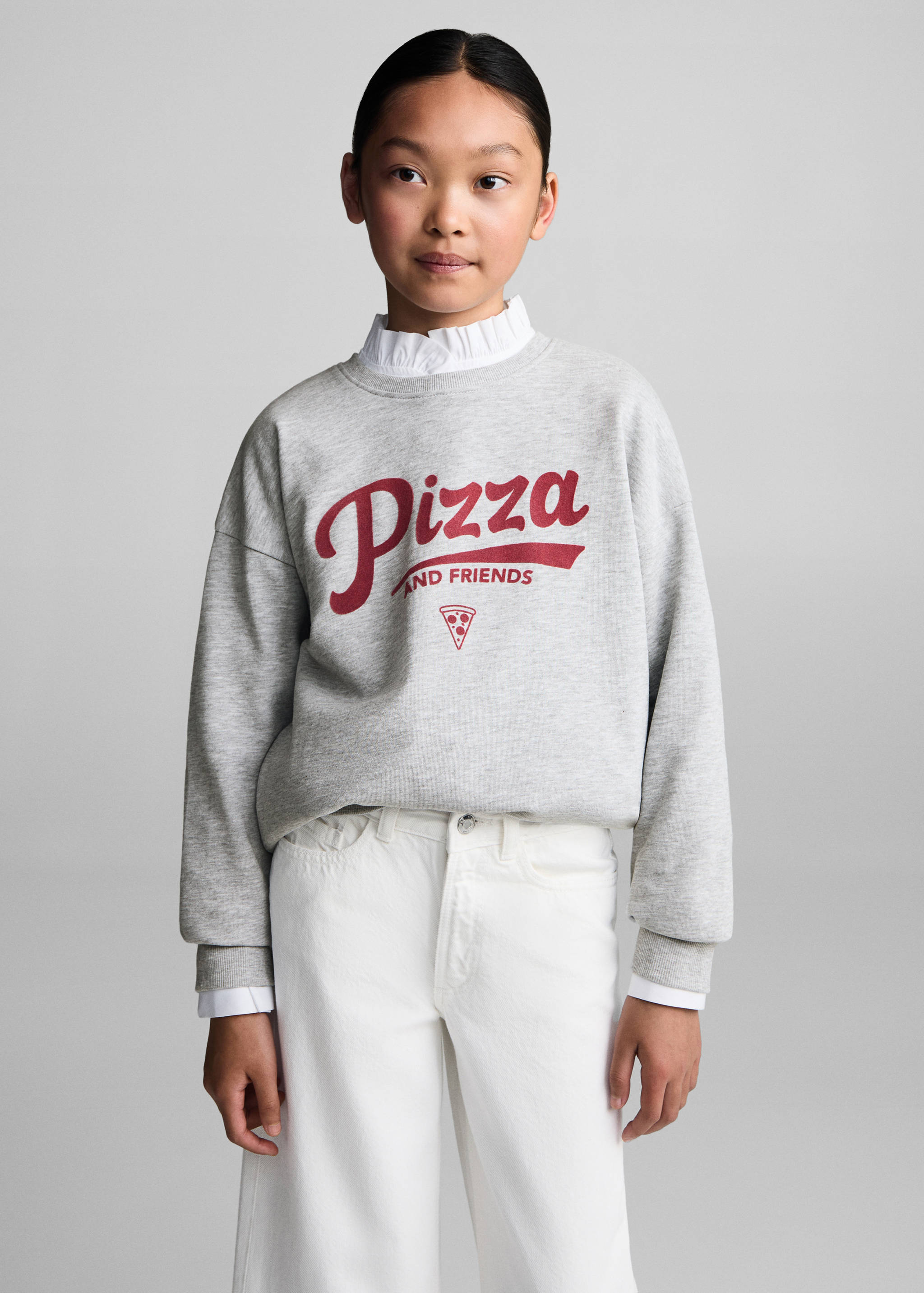 Printed cotton sweatshirt - Medium plane