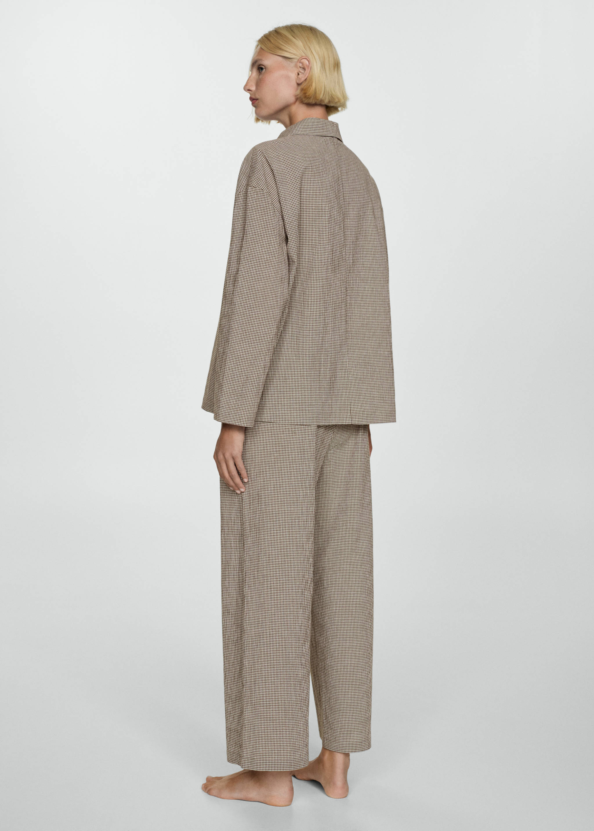 Cotton long pyjamas - Reverse of the article