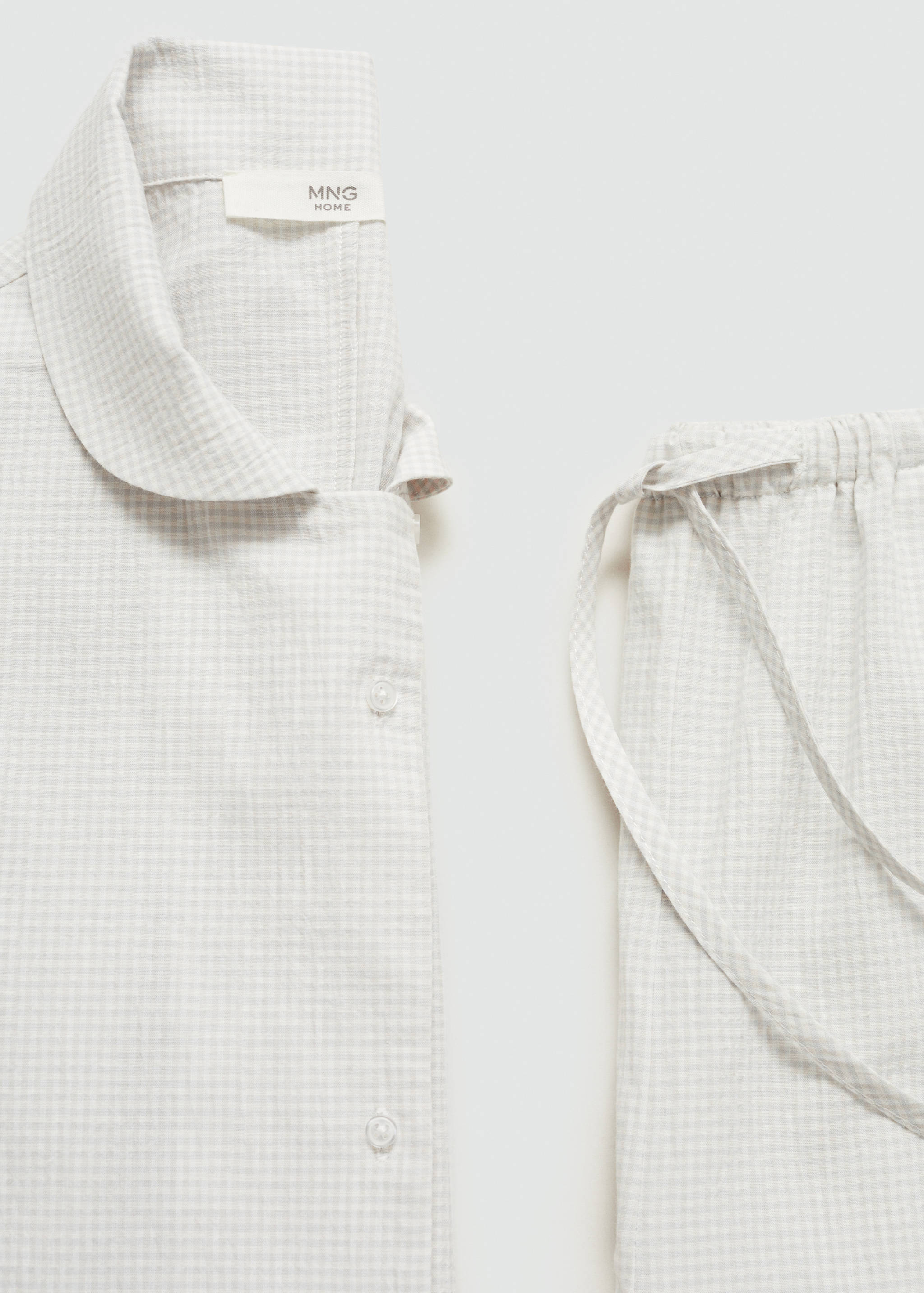 Cotton long pyjamas - Details of the article 0