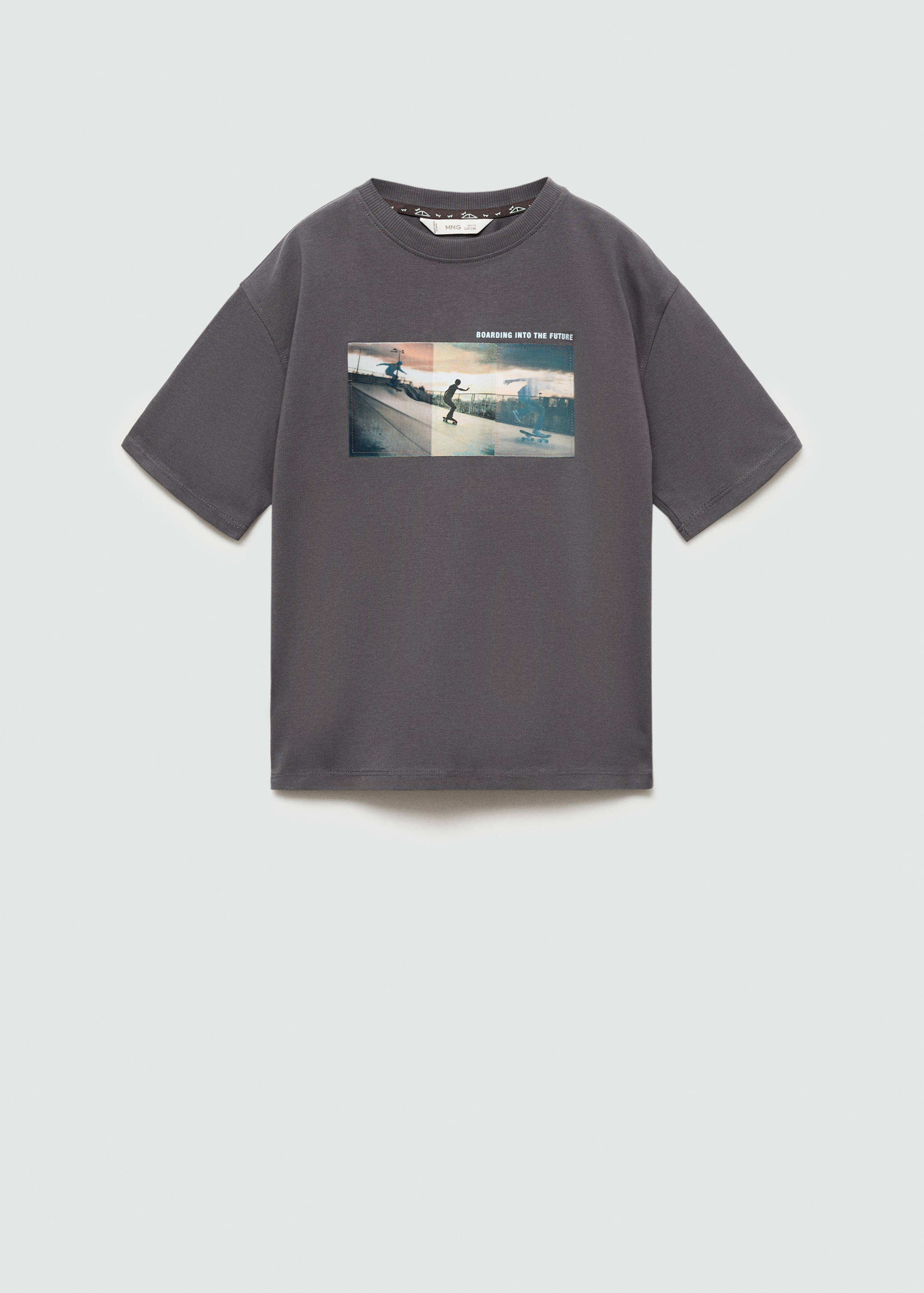 Tryckt bomull t-shirt - Artikel utan modell