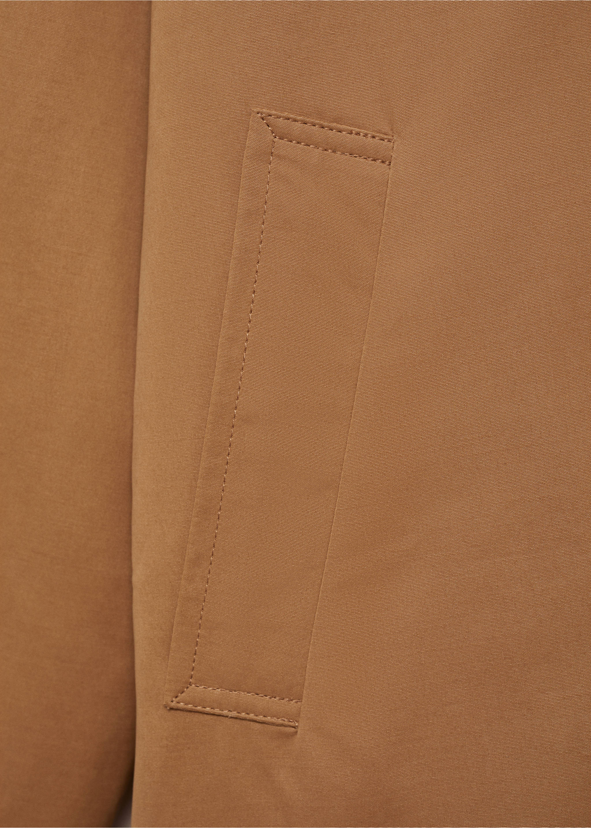 Classic long trench coat - Details of the article 0, Beige. Ref: 77043284-00.