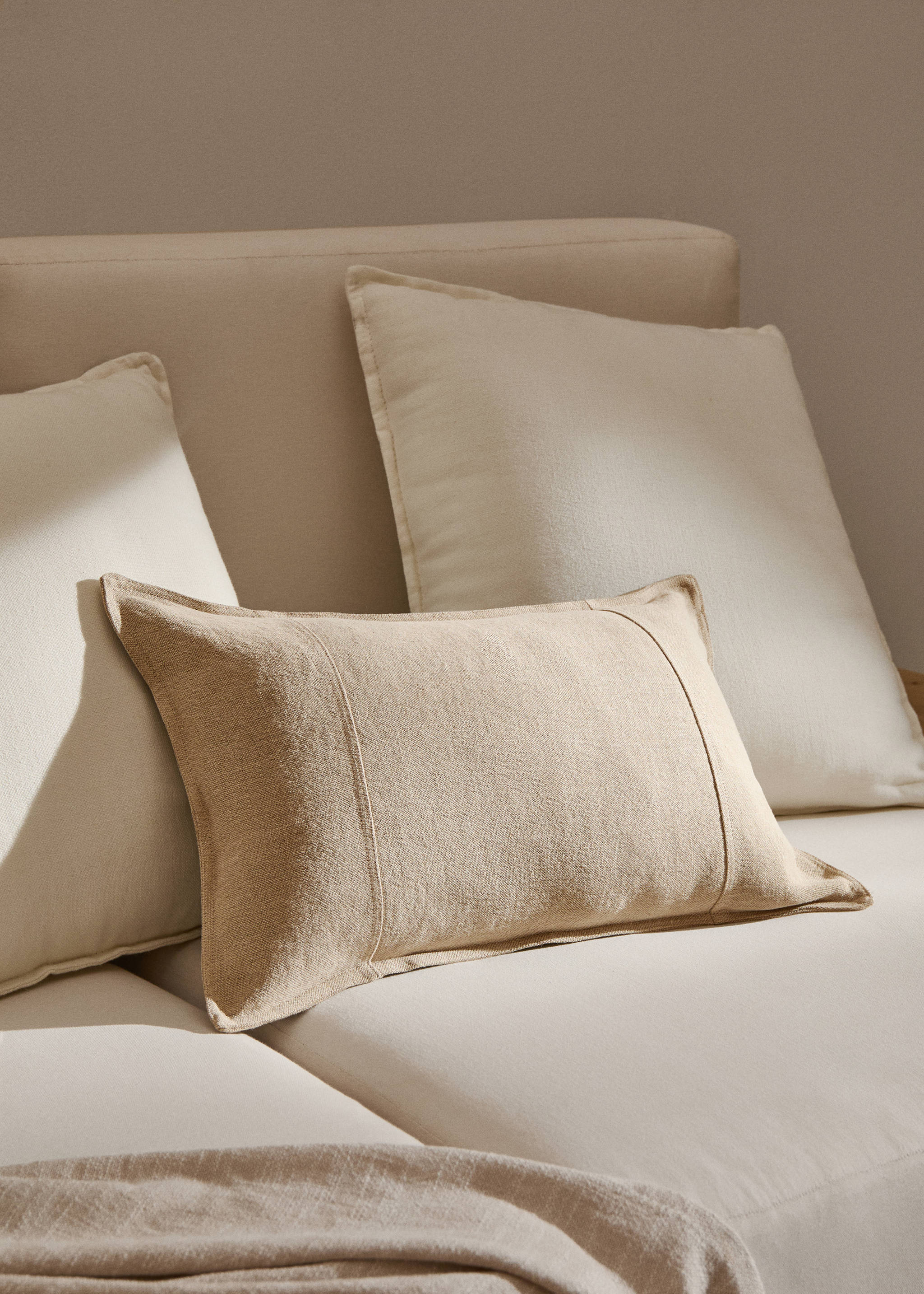 Housse coussin coutures lin 40x60 cm - Plan général