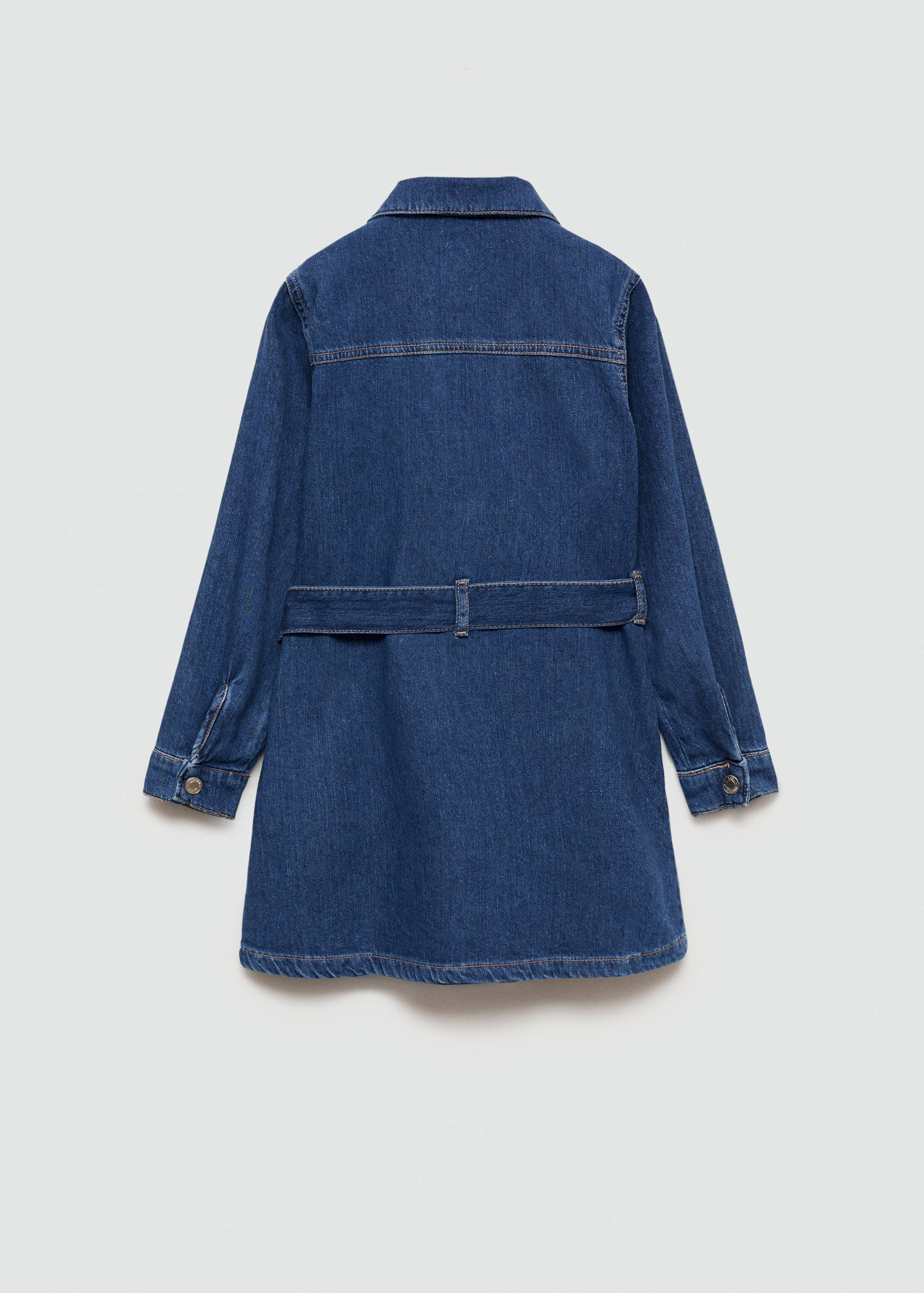 Jeans-Hemdblusenkleid - Rückseite des Artikels